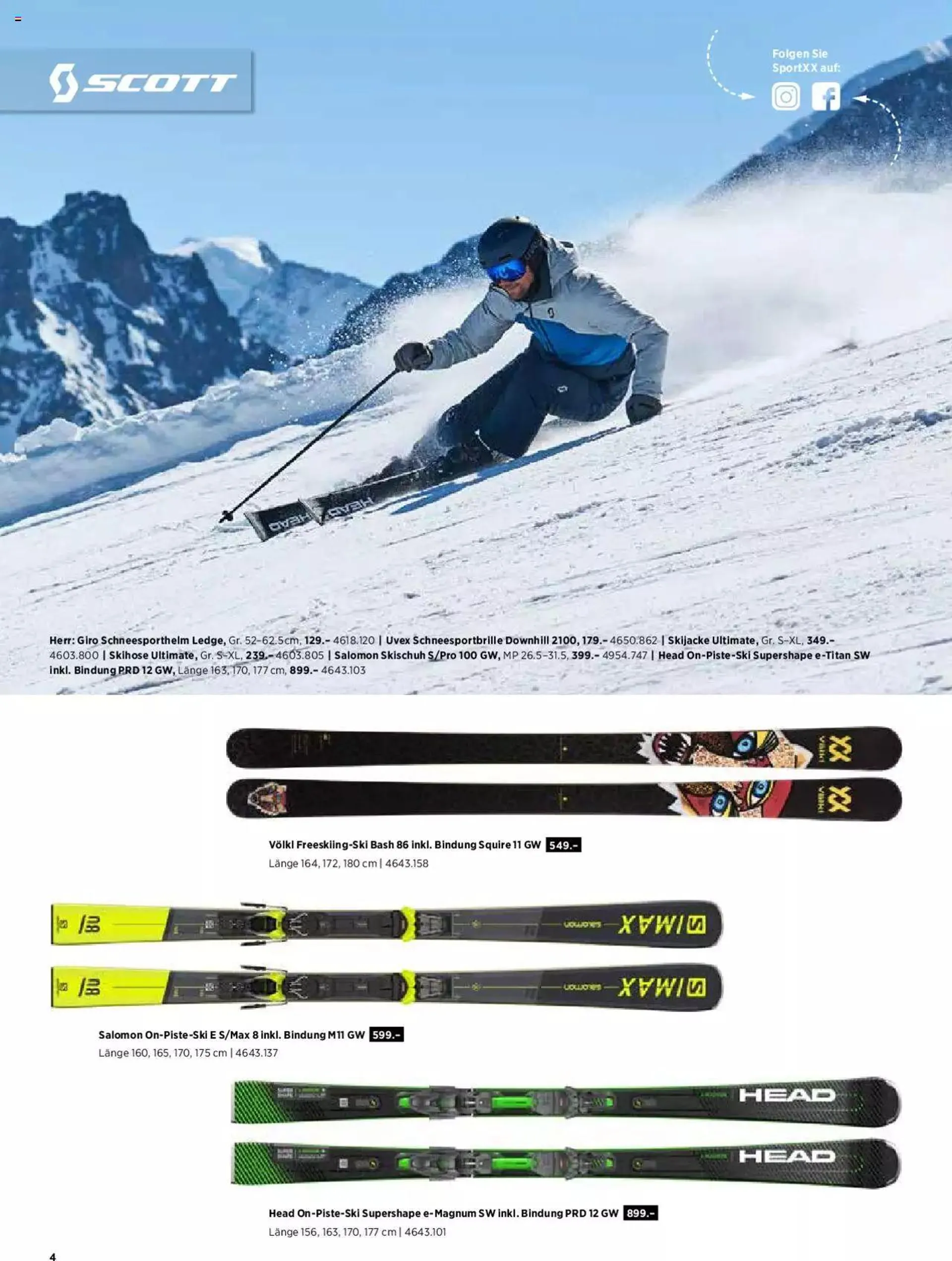 SportXX - Winter 2021/22 von 1. Dezember bis 31. Dezember 2023 - Prospekt seite  4
