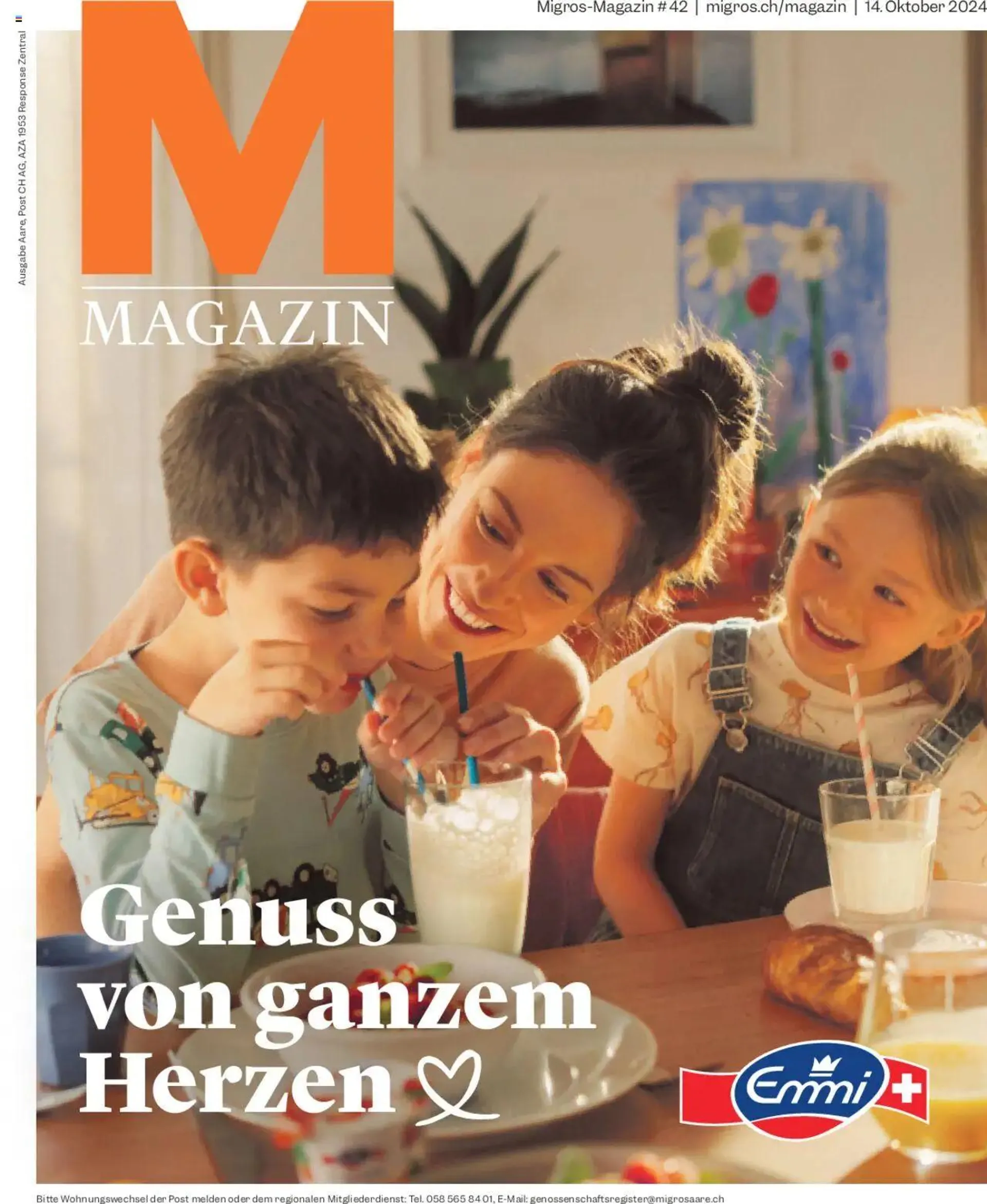 Migros - Magazin von 14. Oktober bis 20. Oktober 2024 - Prospekt seite  1