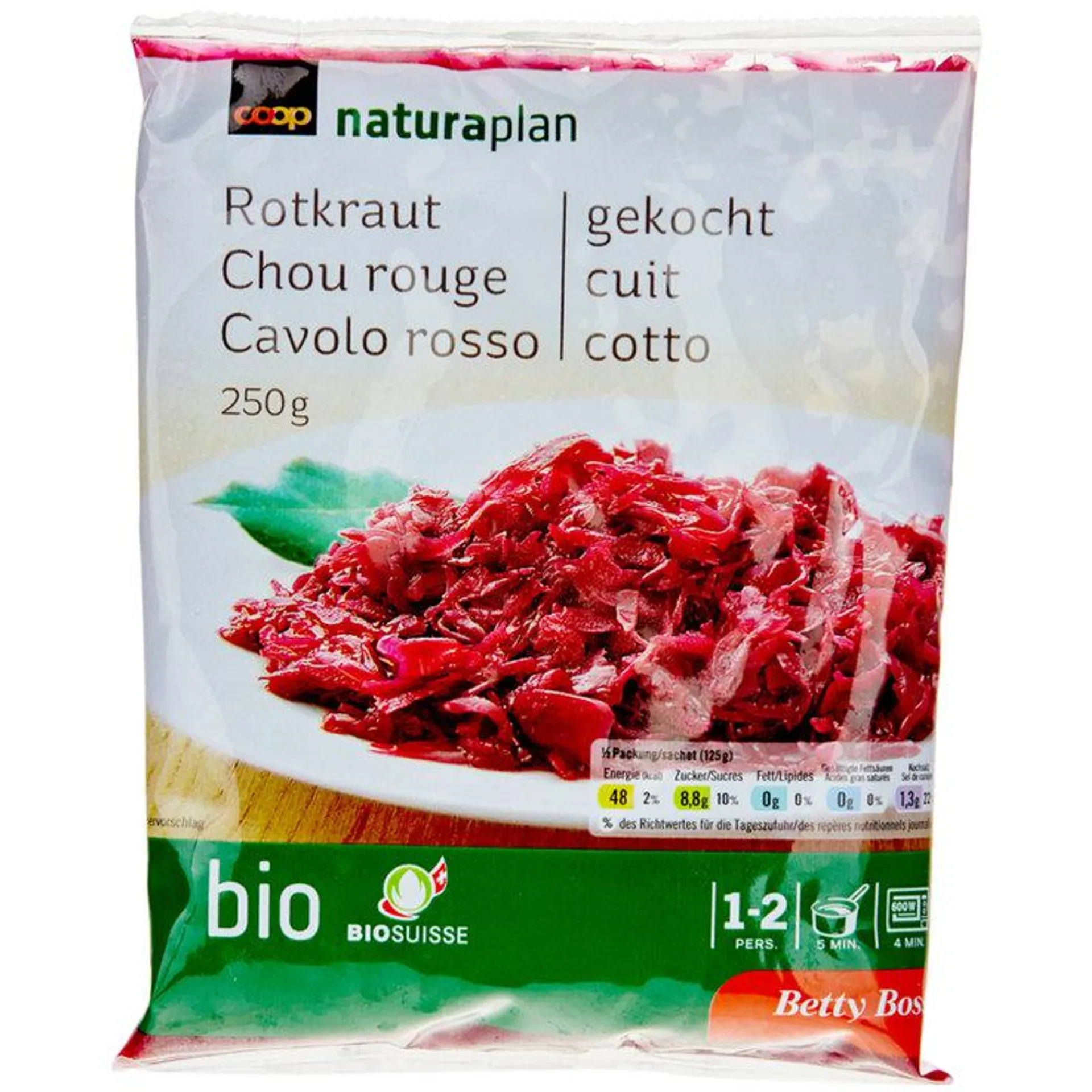Betty Bossi Naturaplan Bio Rotkraut gekocht