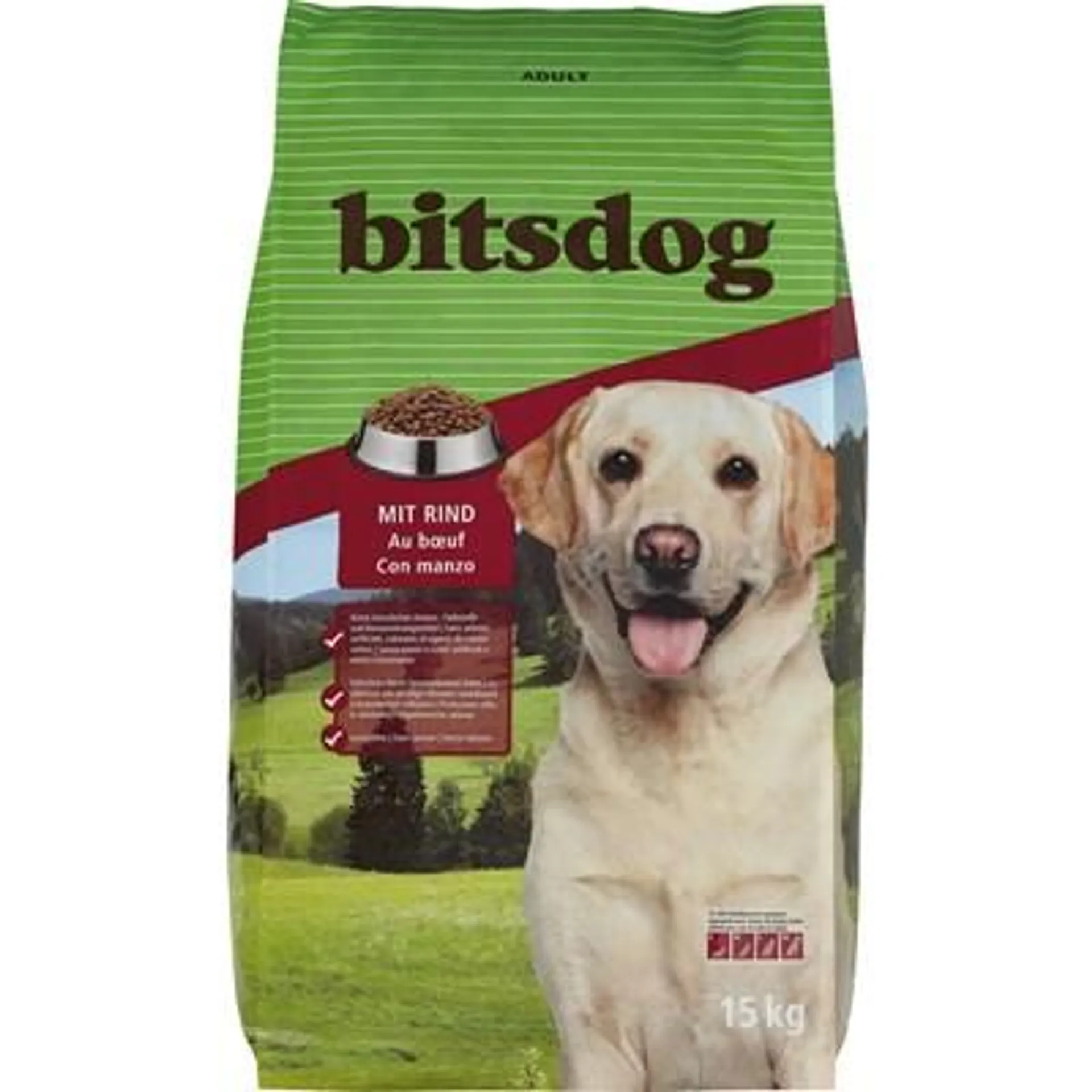 Hundefutter Adult bitsdog 15 kg