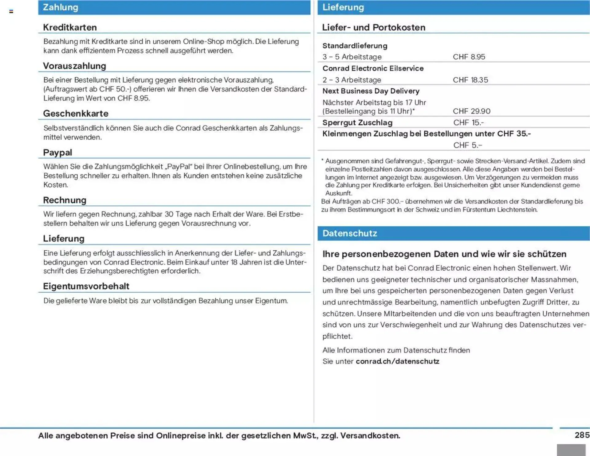 Conrad Modellbahn Katalog 2023/24 von 5. September bis 31. Dezember 2023 - Prospekt seite  287