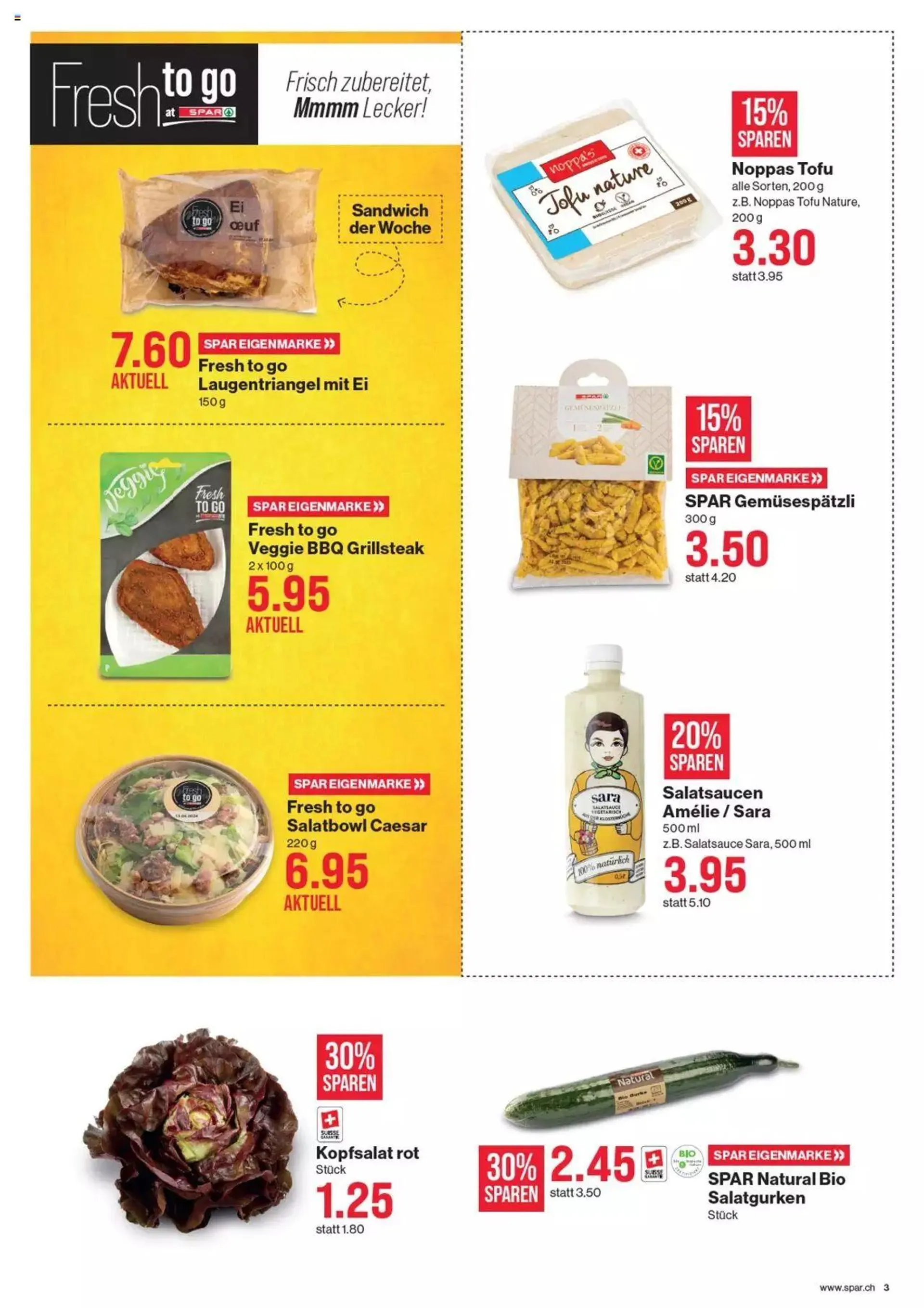 SPAR Aktionen von 4. Juli bis 10. Juli 2024 - Prospekt seite  3