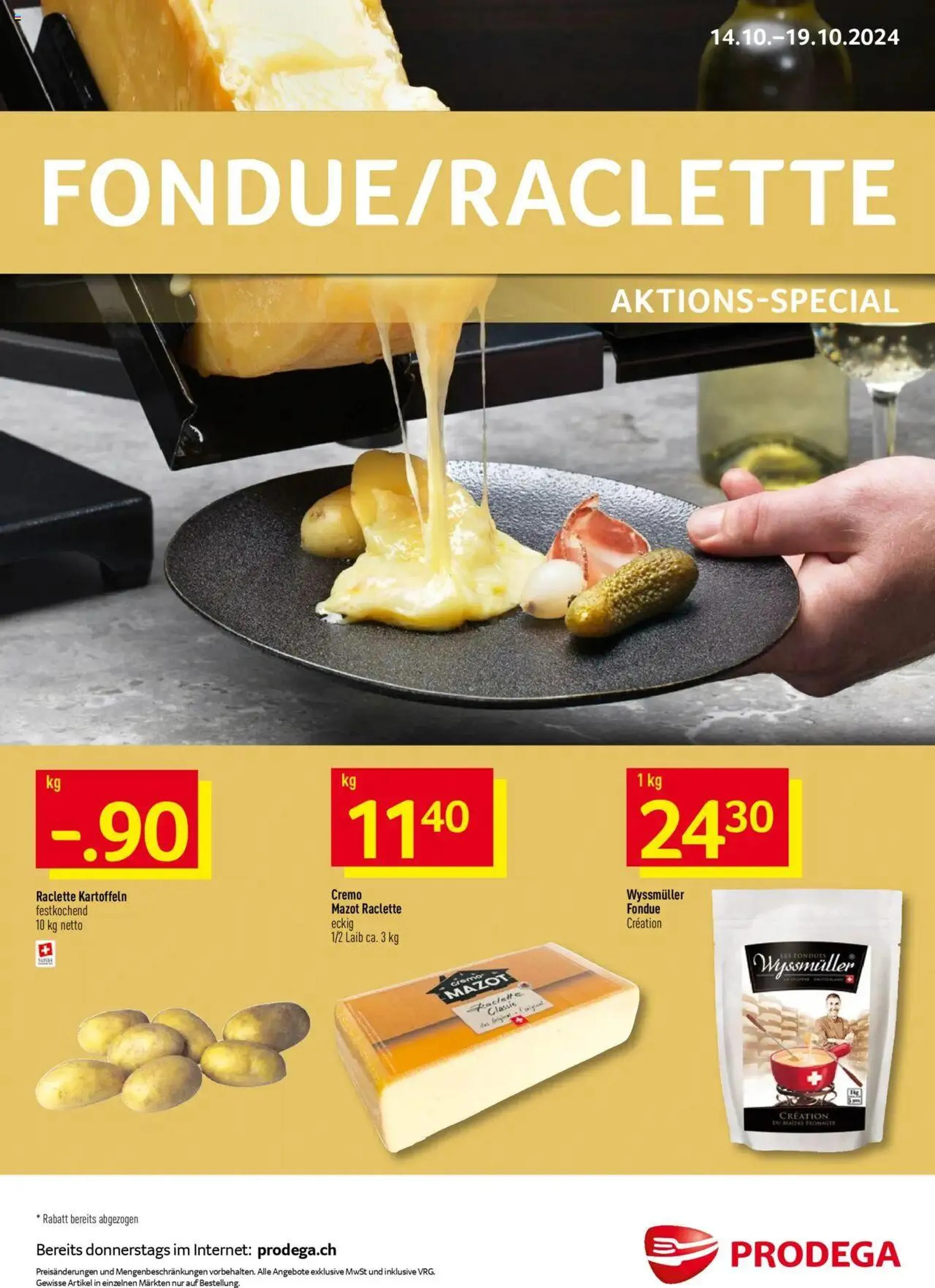 Prodega Aktionen Fondue/Raclette - 0