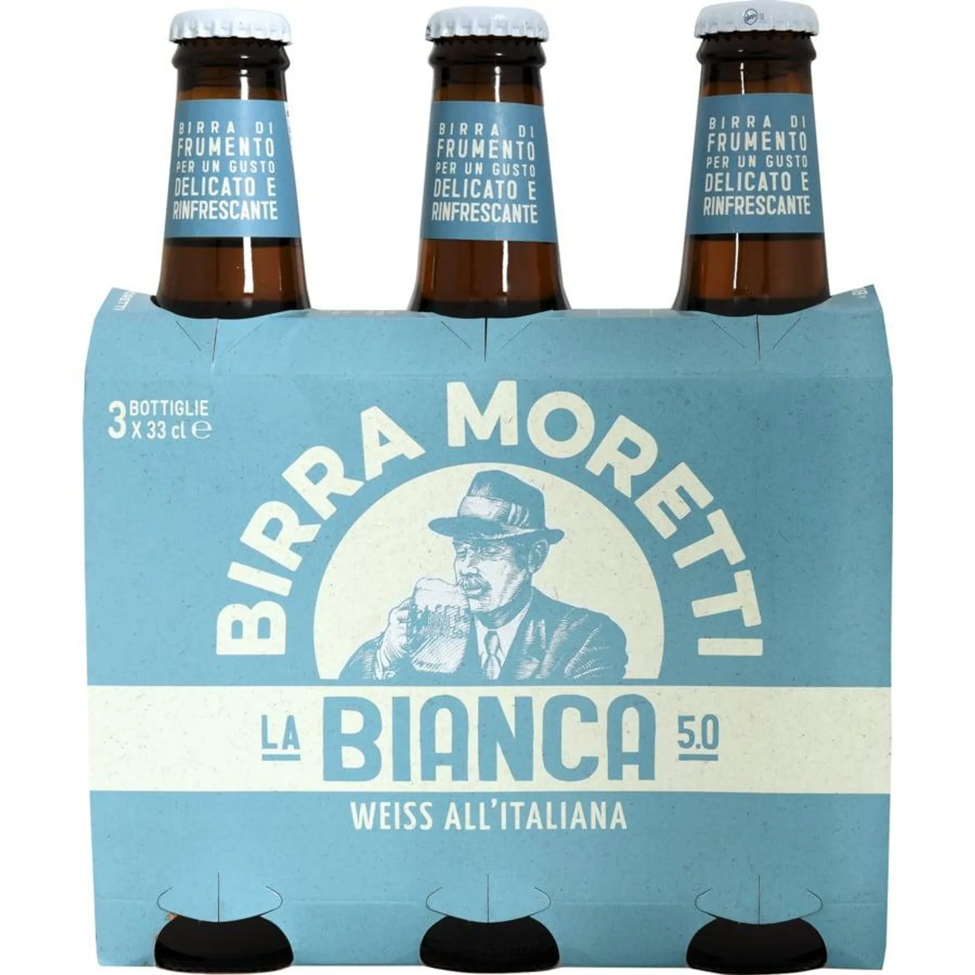 Birra Moretti la Bianca 3 x 33 cl