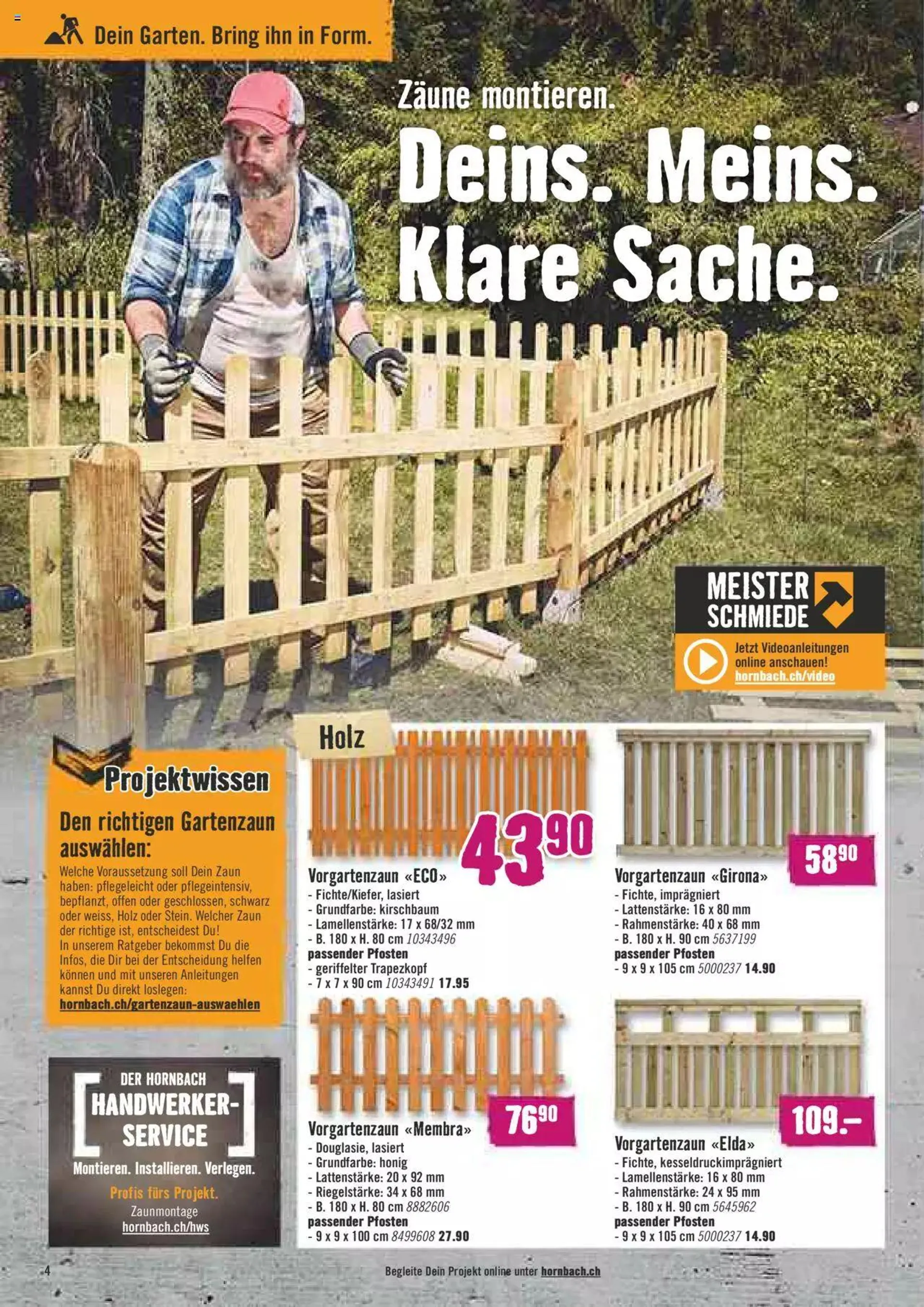 Hornbach Aktionen von 1. Mai bis 31. Dezember 2023 - Prospekt seite  4