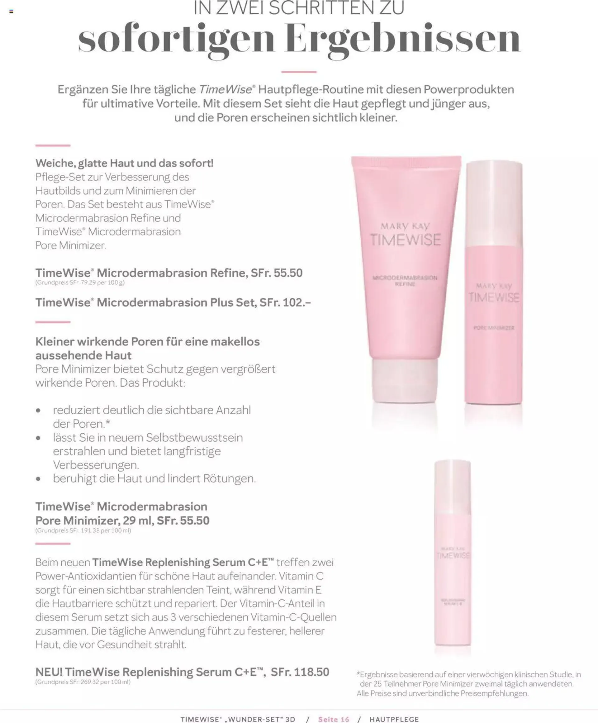 Mary Kay - Timewise Wunder-Set von 20. Oktober bis 31. Dezember 2023 - Prospekt seite  16