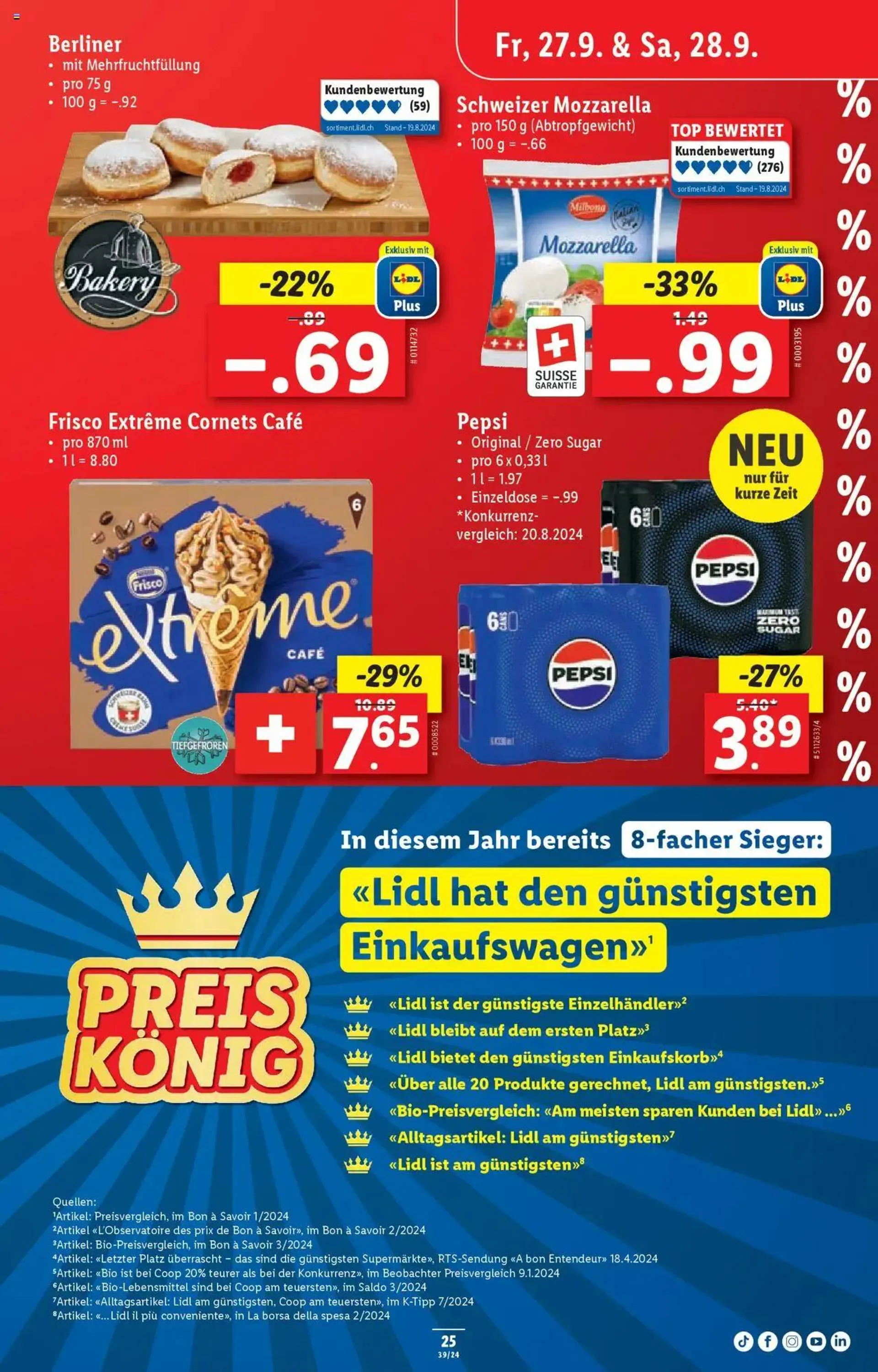 Lidl Aktionen von 26. September bis 2. Oktober 2024 - Prospekt seite  25