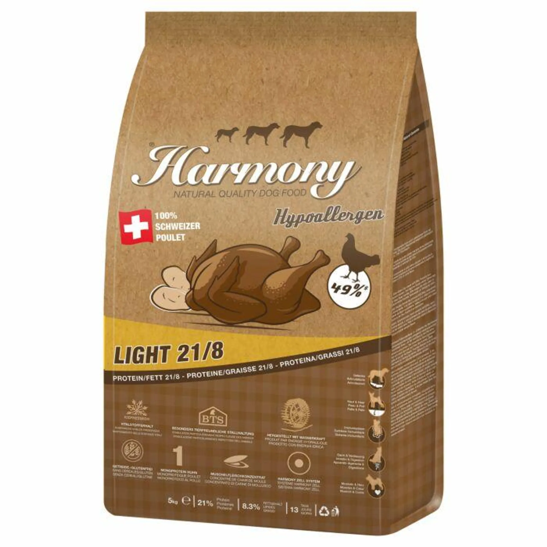 Harmony Dog Natural Hypoallergen Light 21/8