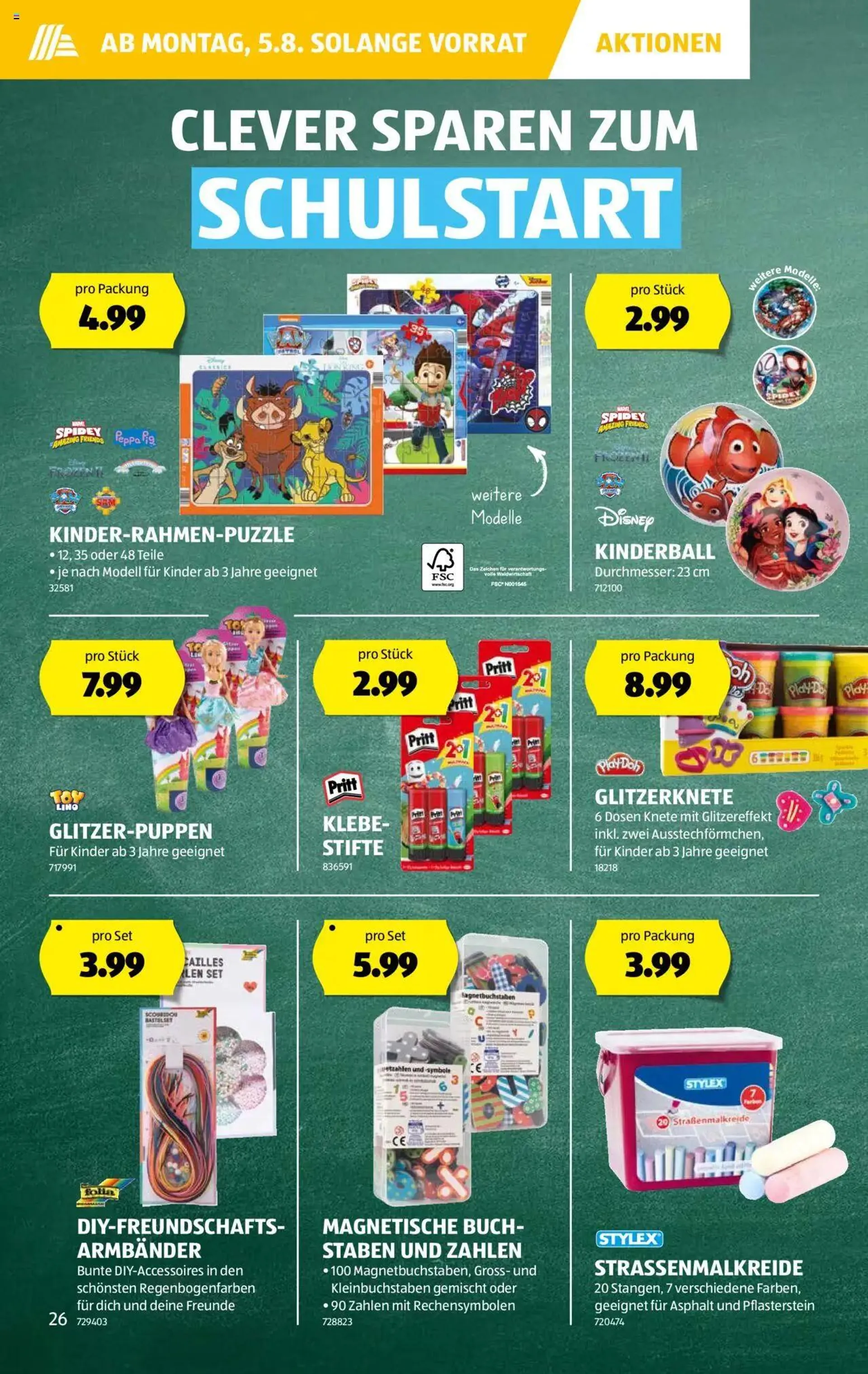 Aldi Aktionen von 31. Juli bis 7. August 2024 - Prospekt seite  26