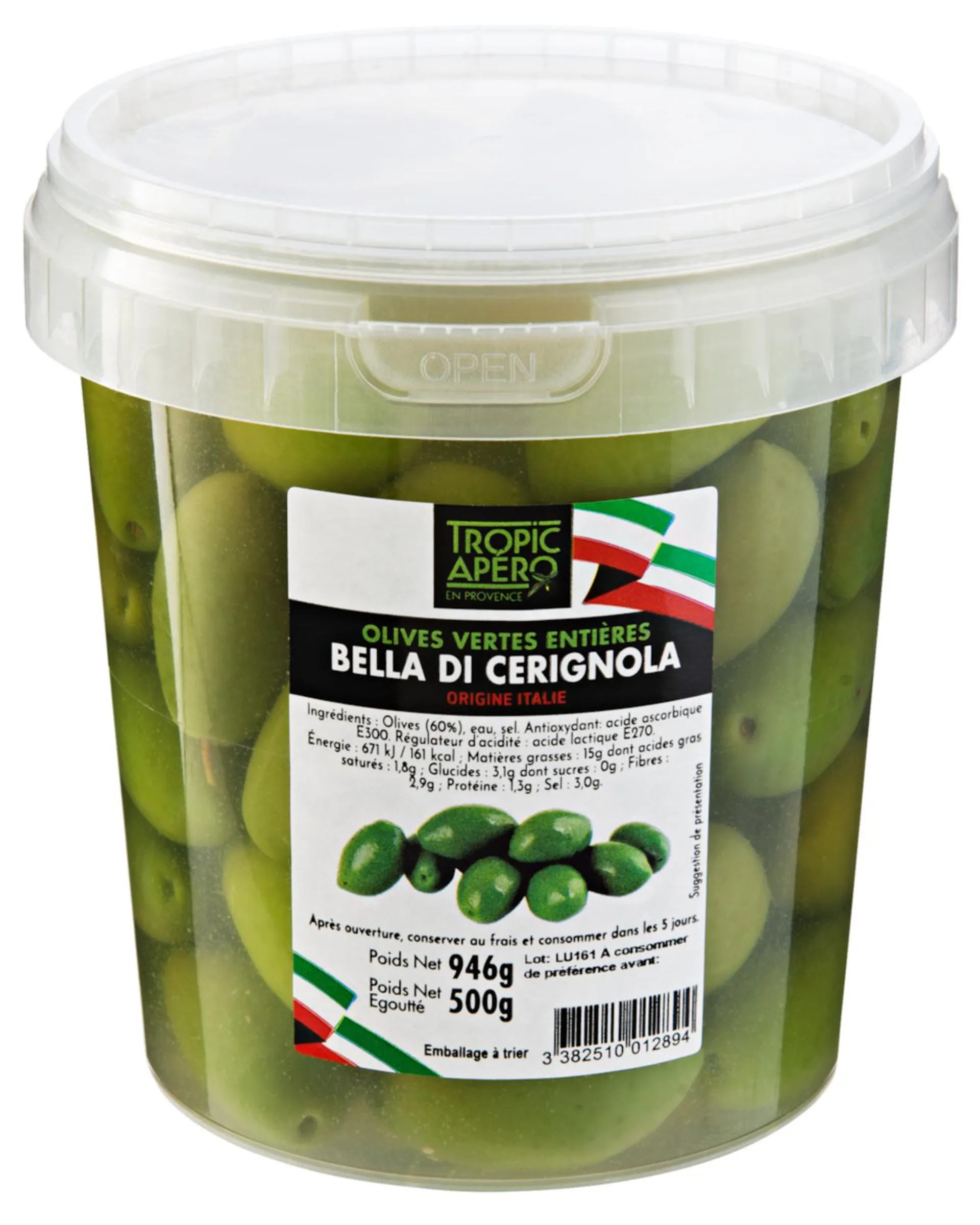 Tropic Apéro Olive verdi Bella di Cerignola