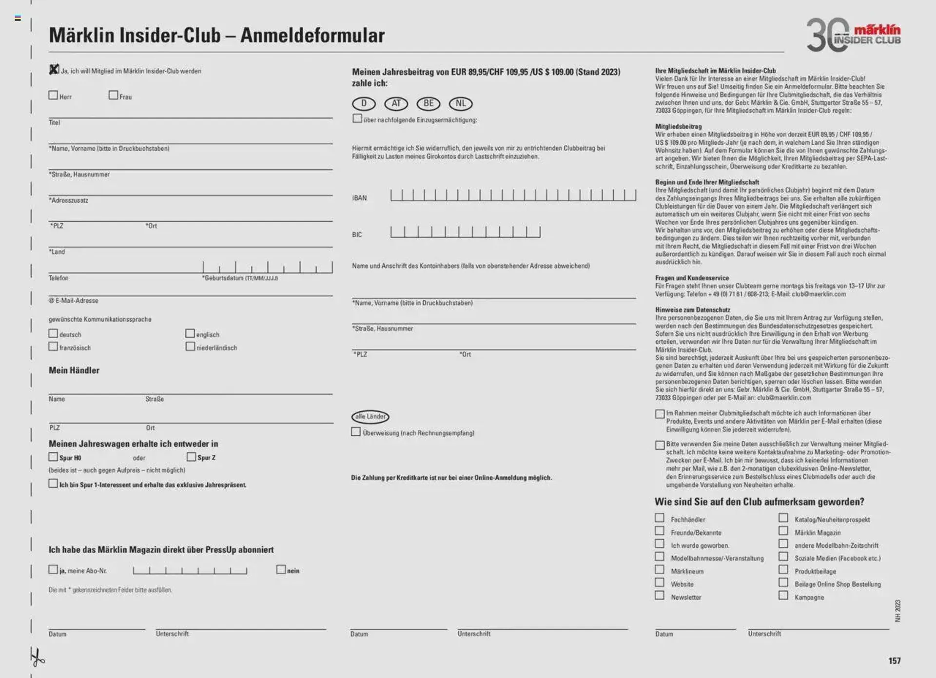 Conrad Märklin Neuheiten 2023 von 13. März bis 31. Dezember 2023 - Prospekt seite  159