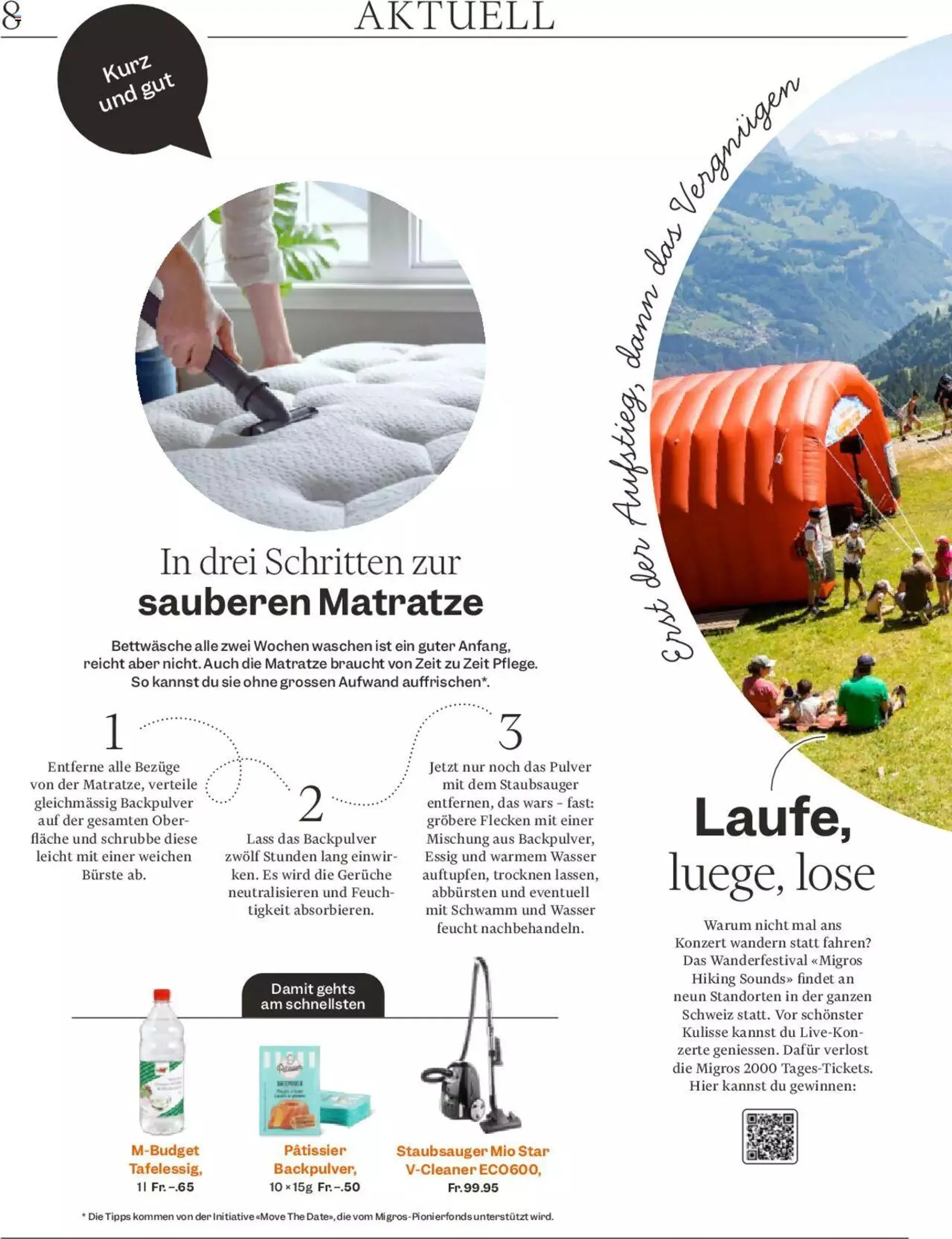 Migros - Magazin von 23. April bis 29. April 2024 - Prospekt seite  8