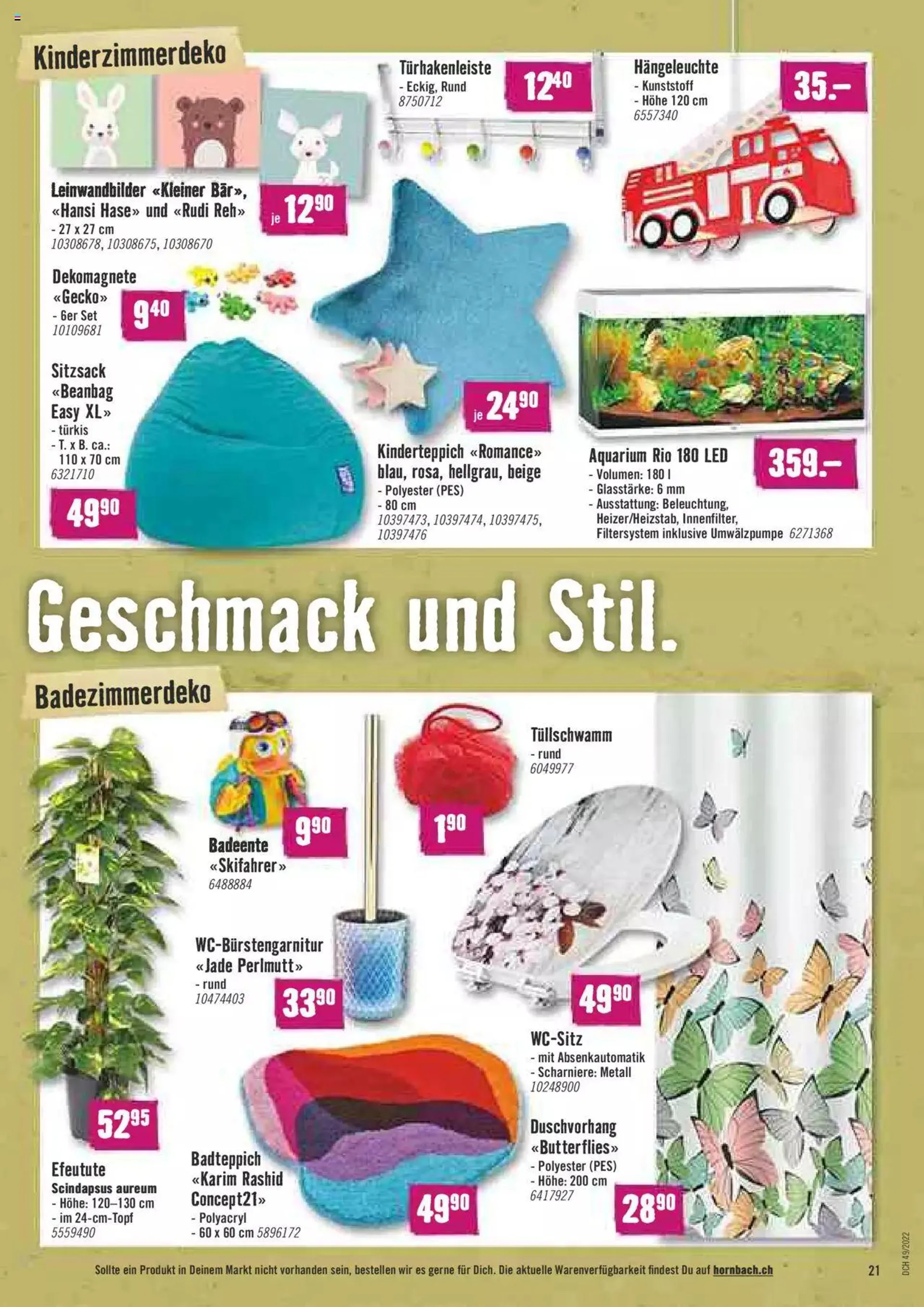 Hornbach - Aktueller Prospekt von 5. Dezember bis 31. Dezember 2023 - Prospekt seite  21