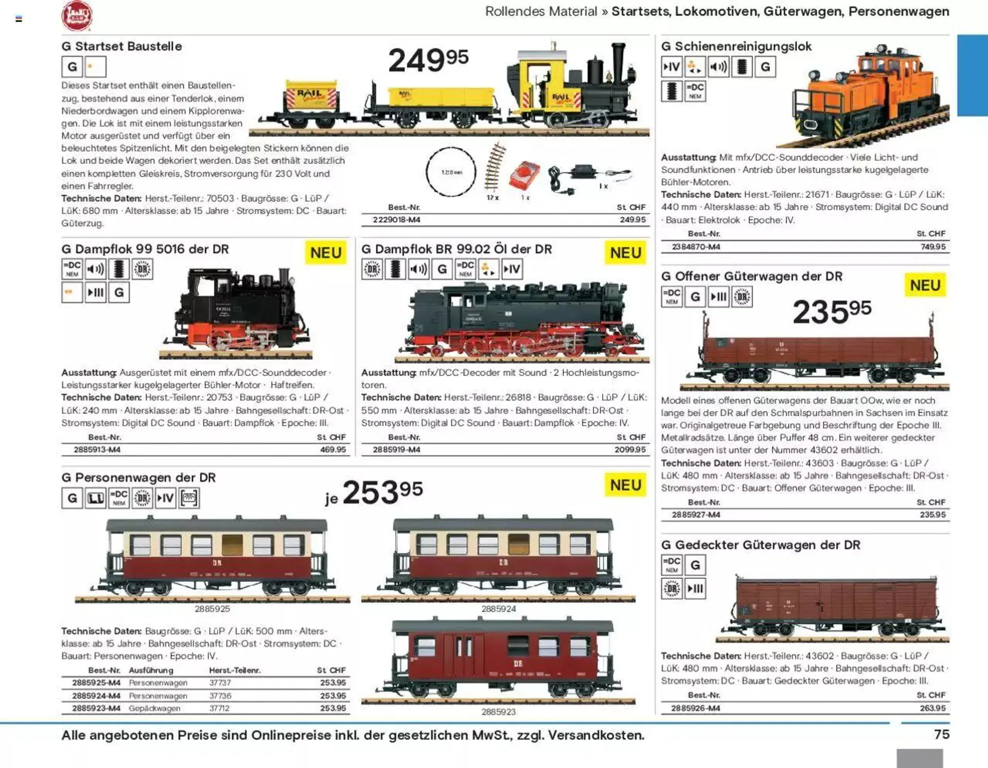 Conrad Modellbahn Katalog 2023/24 von 5. September bis 31. Dezember 2023 - Prospekt seite  77
