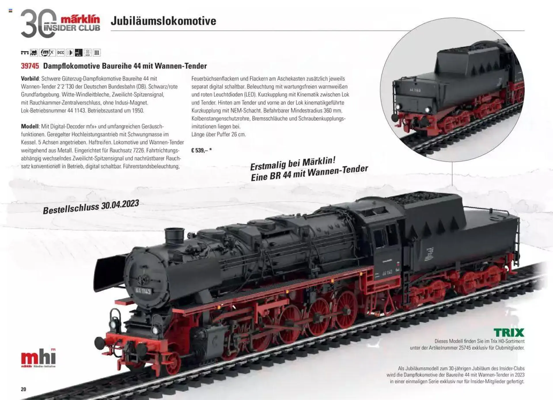 Conrad Märklin Neuheiten 2023 von 13. März bis 31. Dezember 2023 - Prospekt seite  22