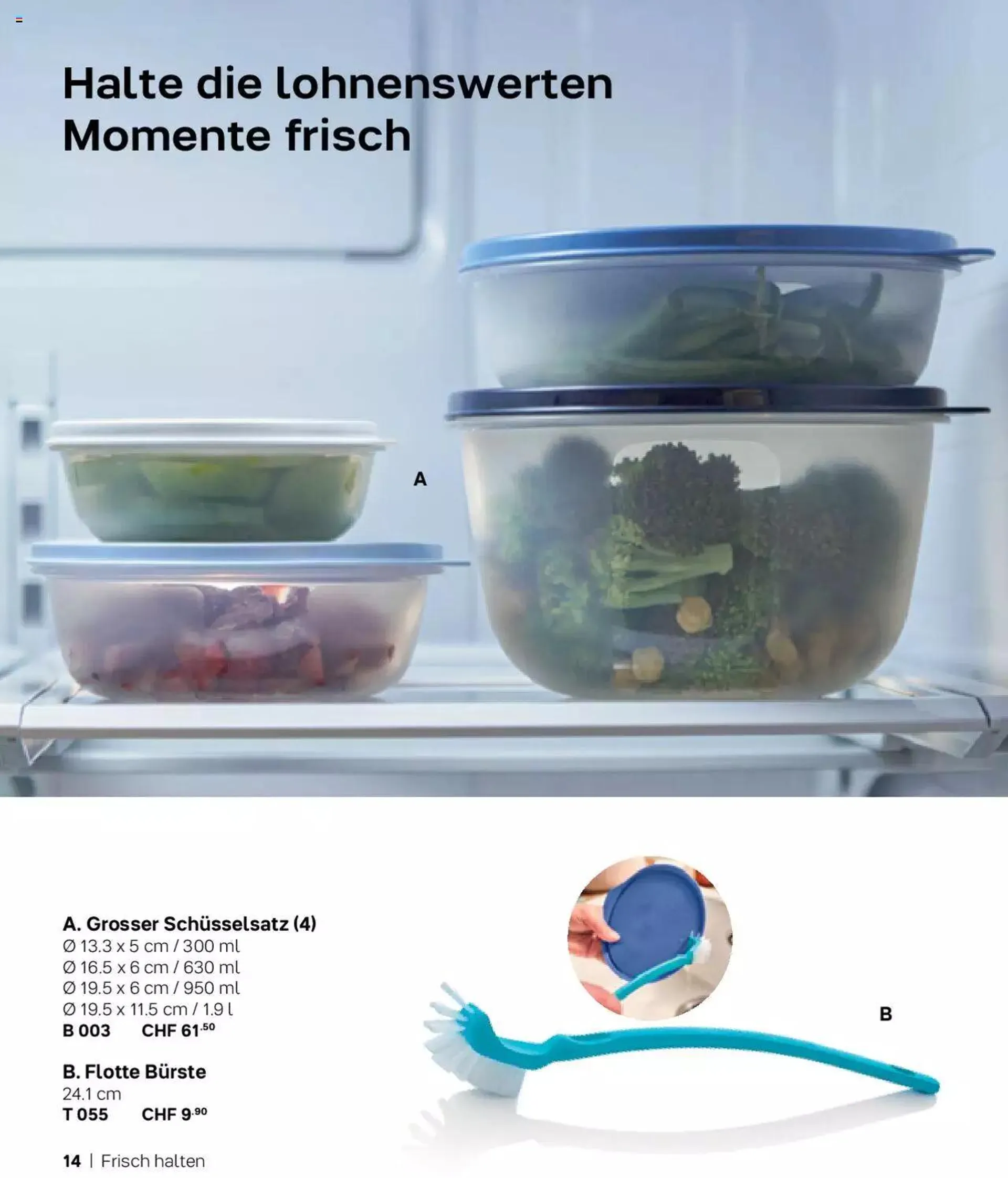 Tupperware Aktionen Herbst / Winter 2023 von 1. November bis 31. Dezember 2023 - Prospekt seite  14