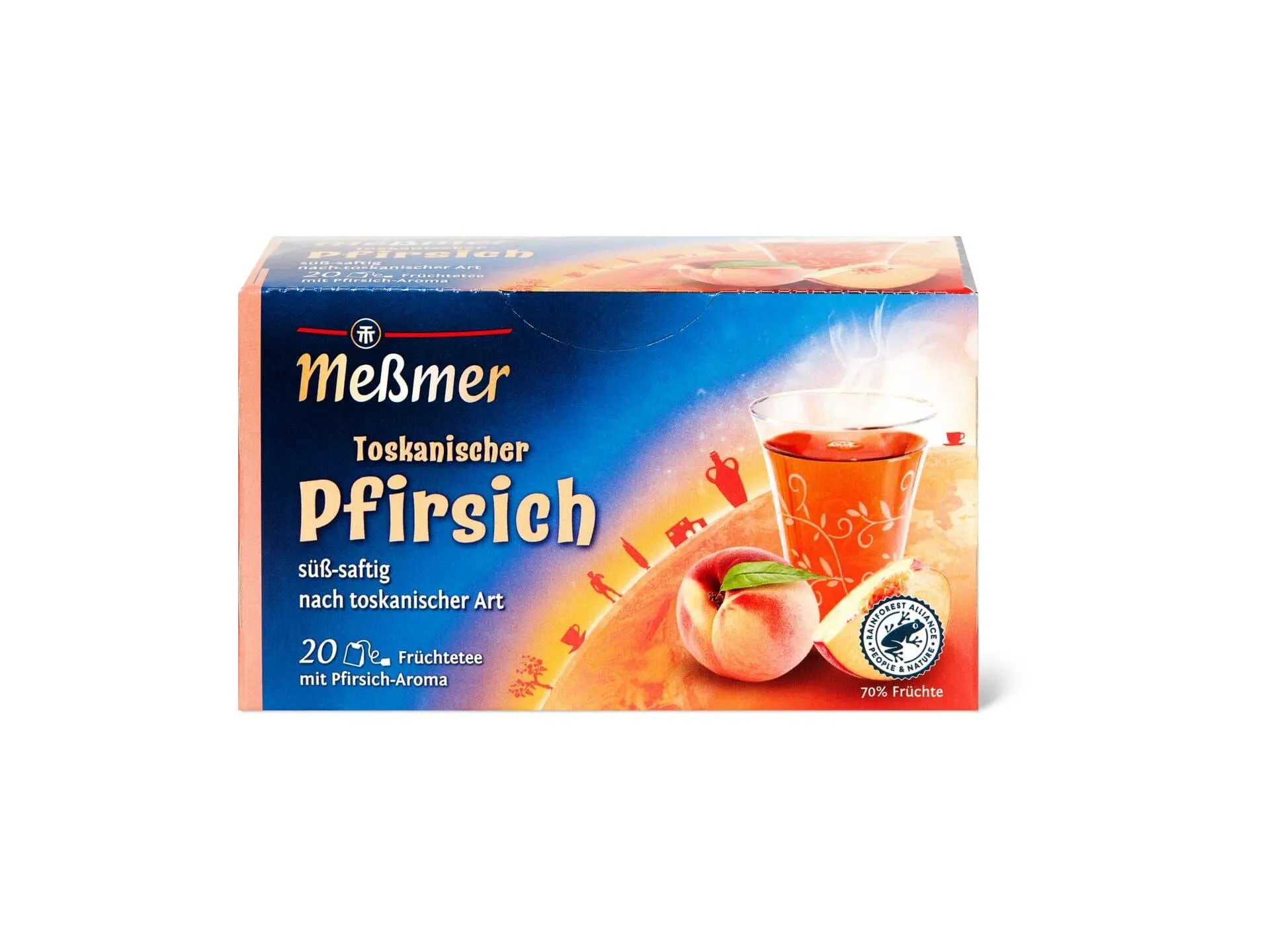 Messmer · Früchtetee · Toskanischer Pfirsich Aroma