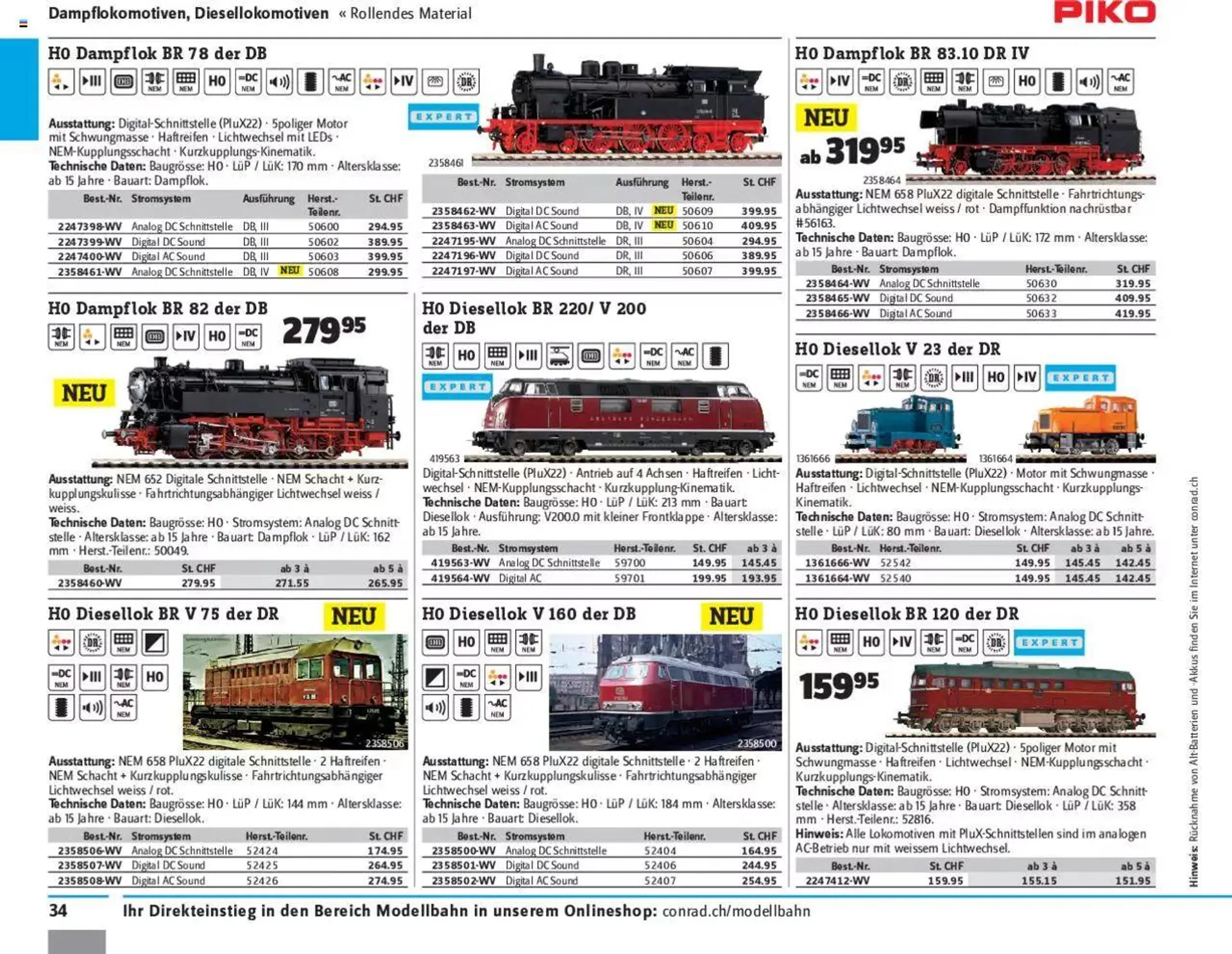 Conrad - Modellbahn 2021/22 von 1. Januar bis 31. Dezember 2023 - Prospekt seite  36