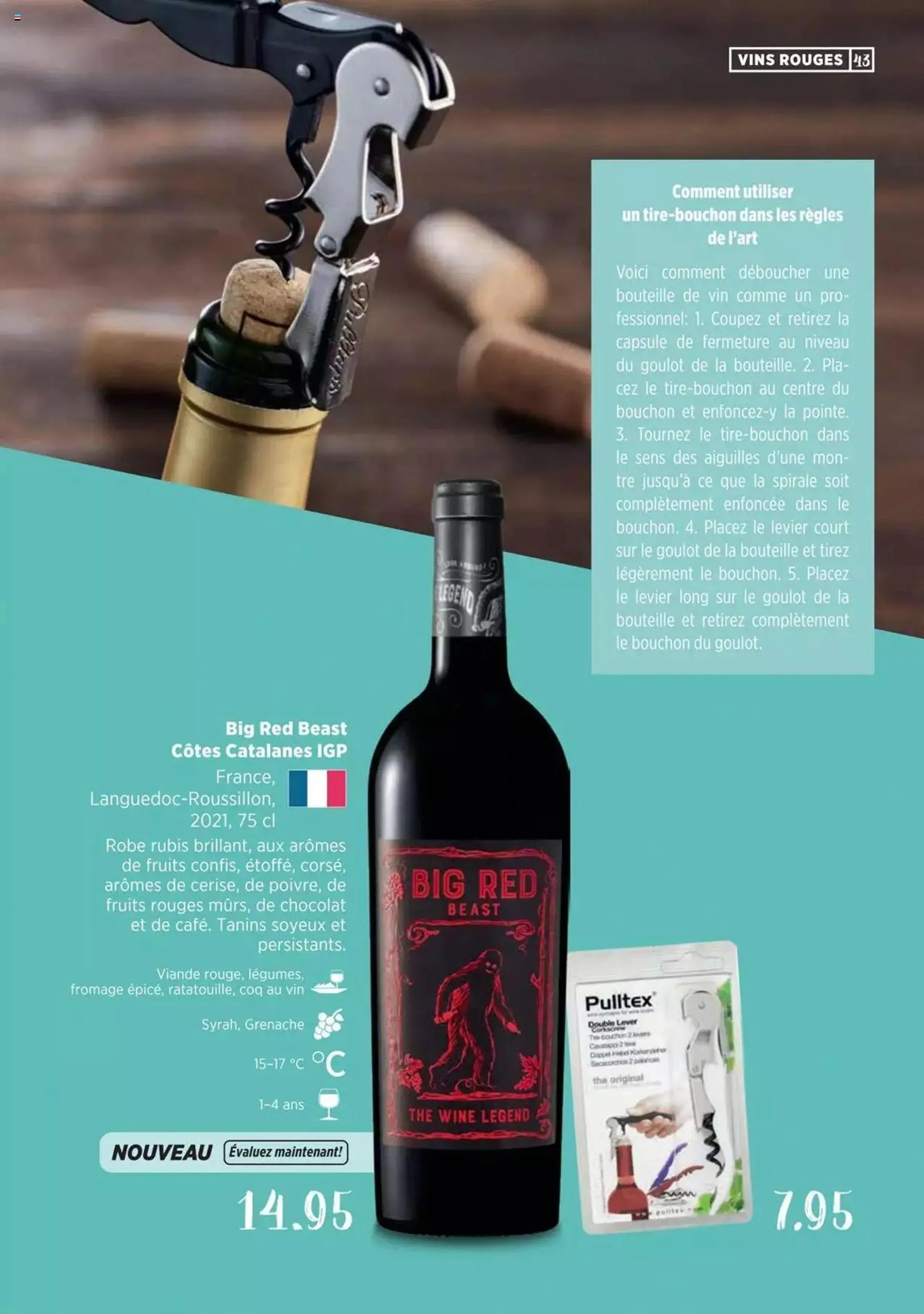 Denner Guide des vins 2023 /2024 FR von 11. September bis 31. Dezember 2024 - Prospekt seite  43