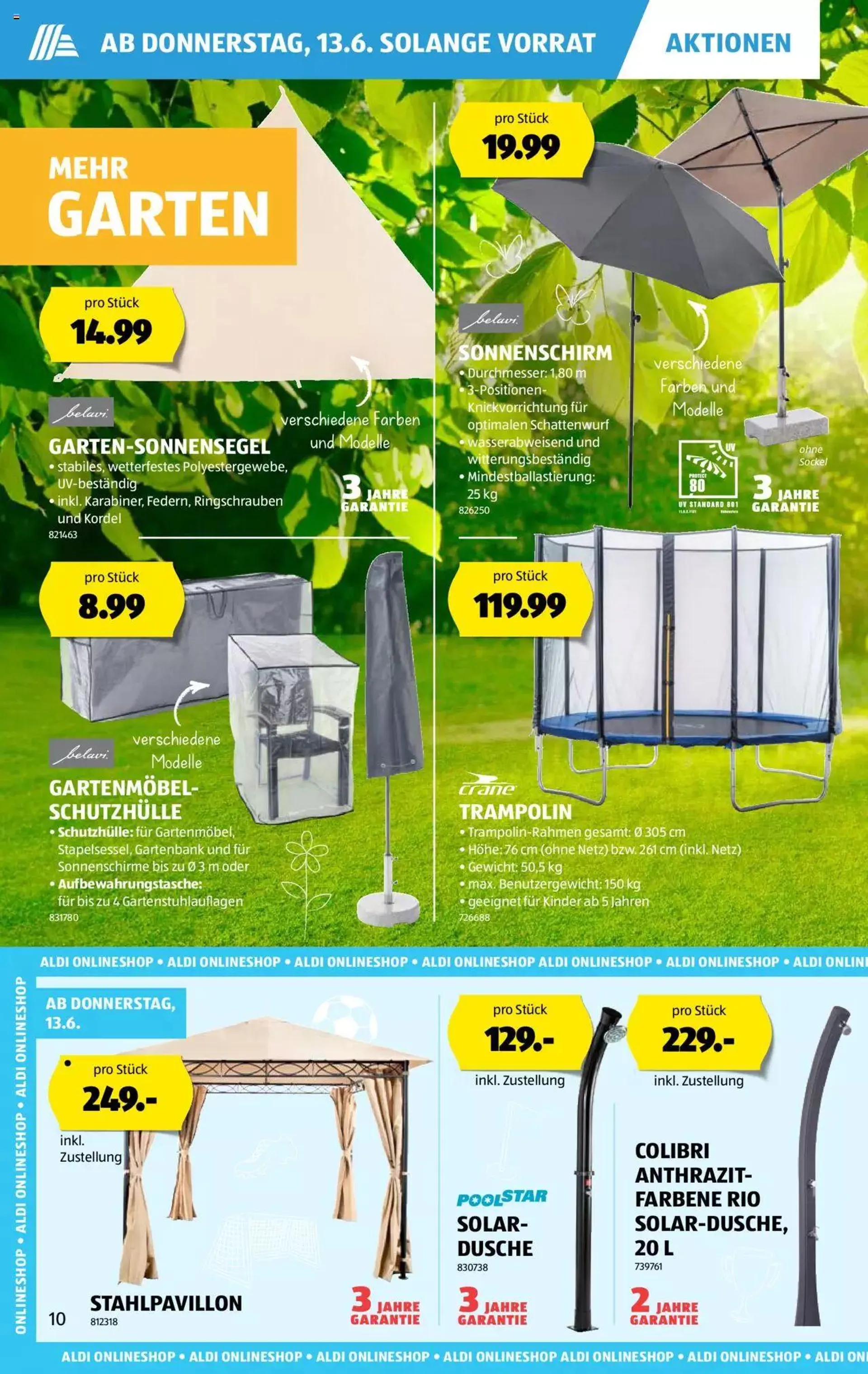 Aldi Aktionen von 13. Juni bis 19. Juni 2024 - Prospekt seite  10