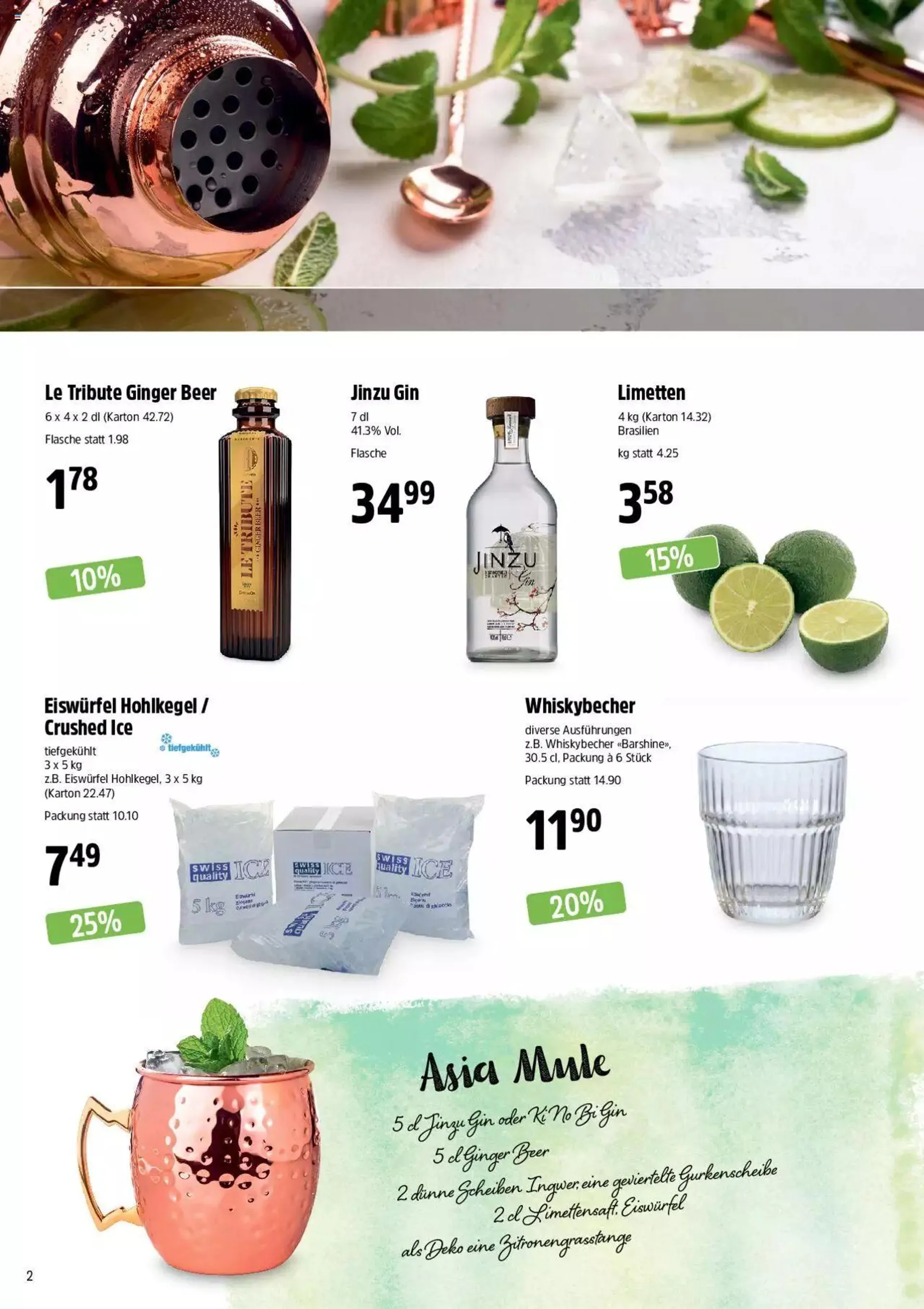 TopCC Aktionen Cocktails von 11. September bis 31. Dezember 2023 - Prospekt seite  2