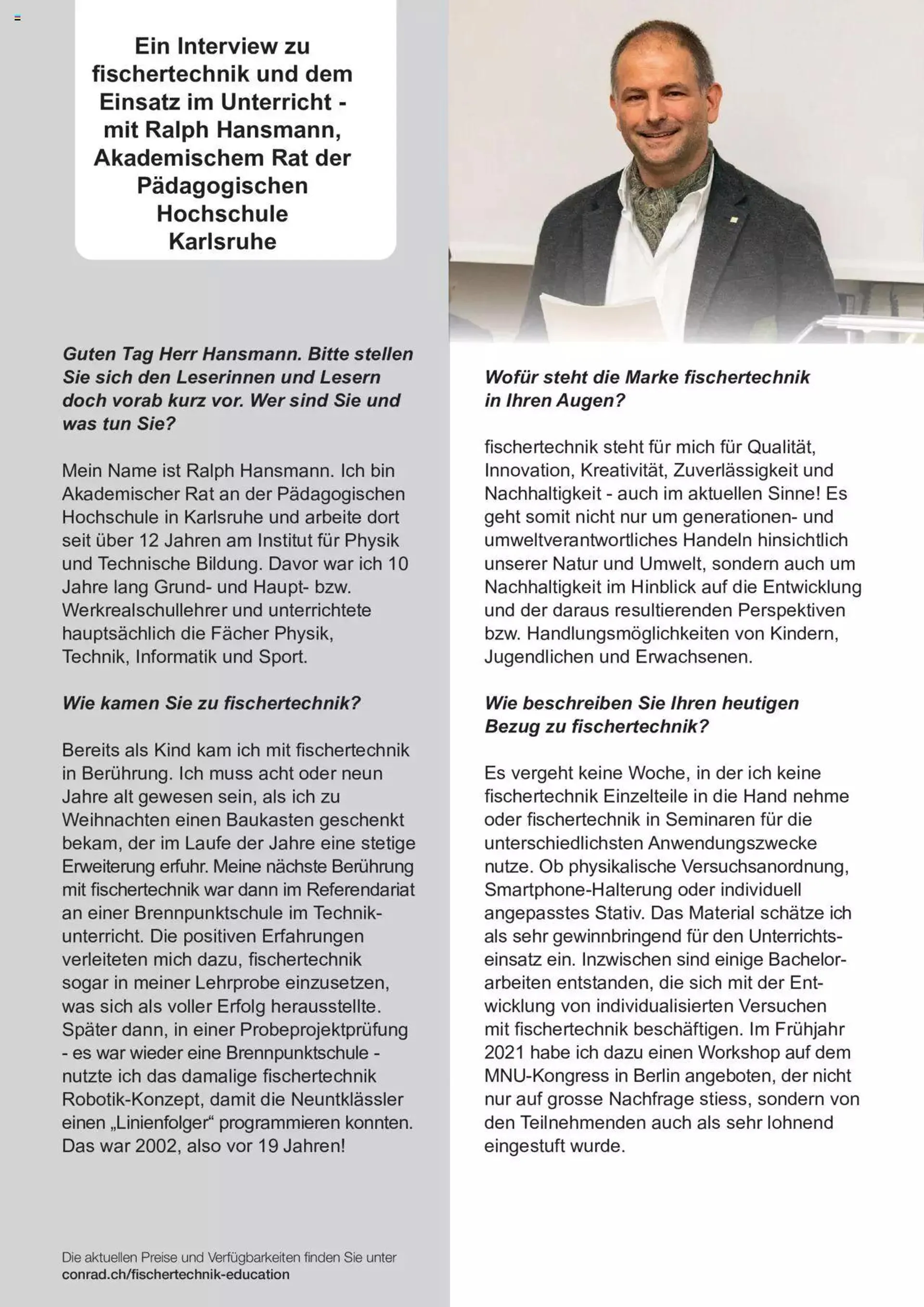 Conrad - Fischertechnik Education von 21. Februar bis 31. Dezember 2023 - Prospekt seite  4