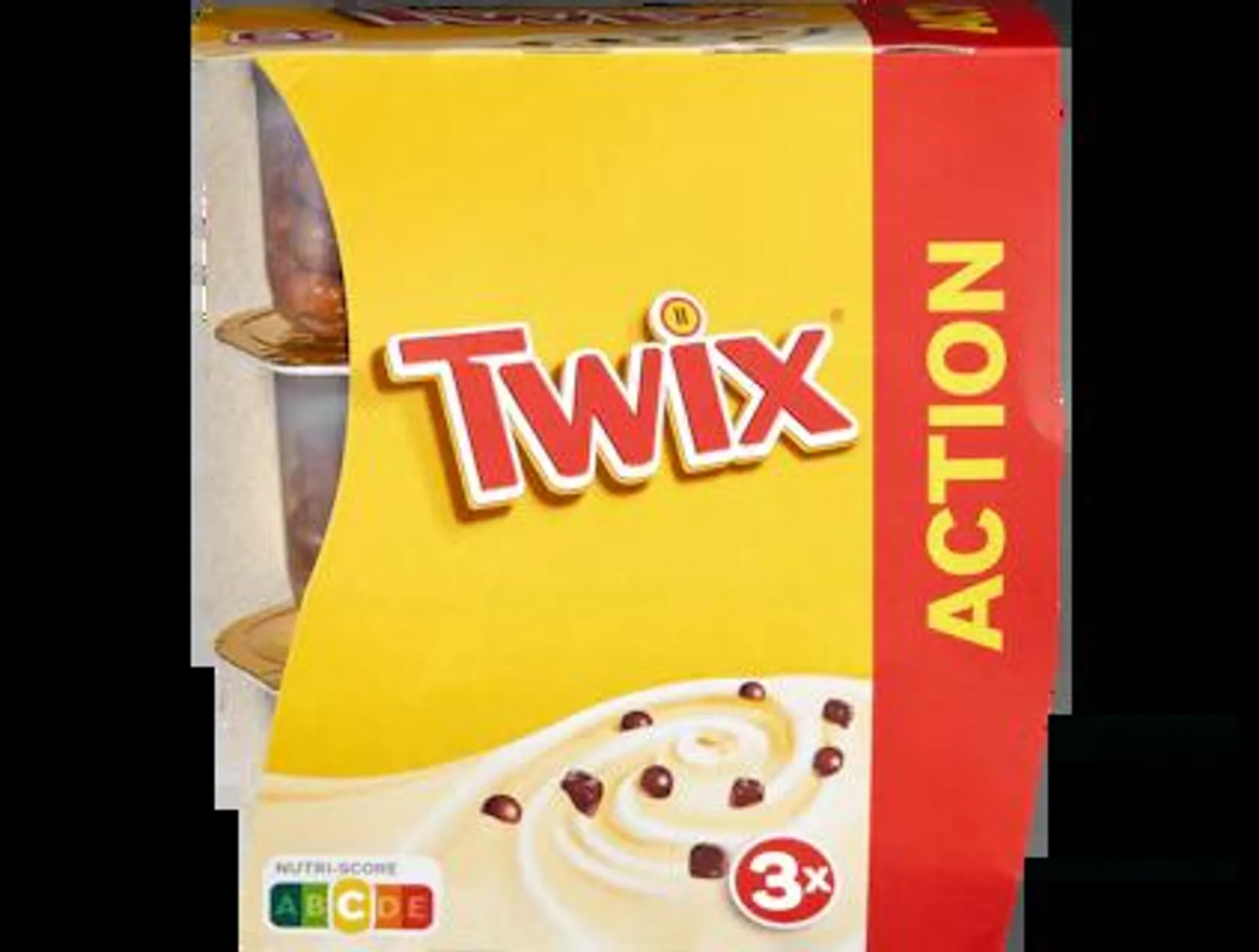 Danone Joghurt Twix mit Caramelsauce