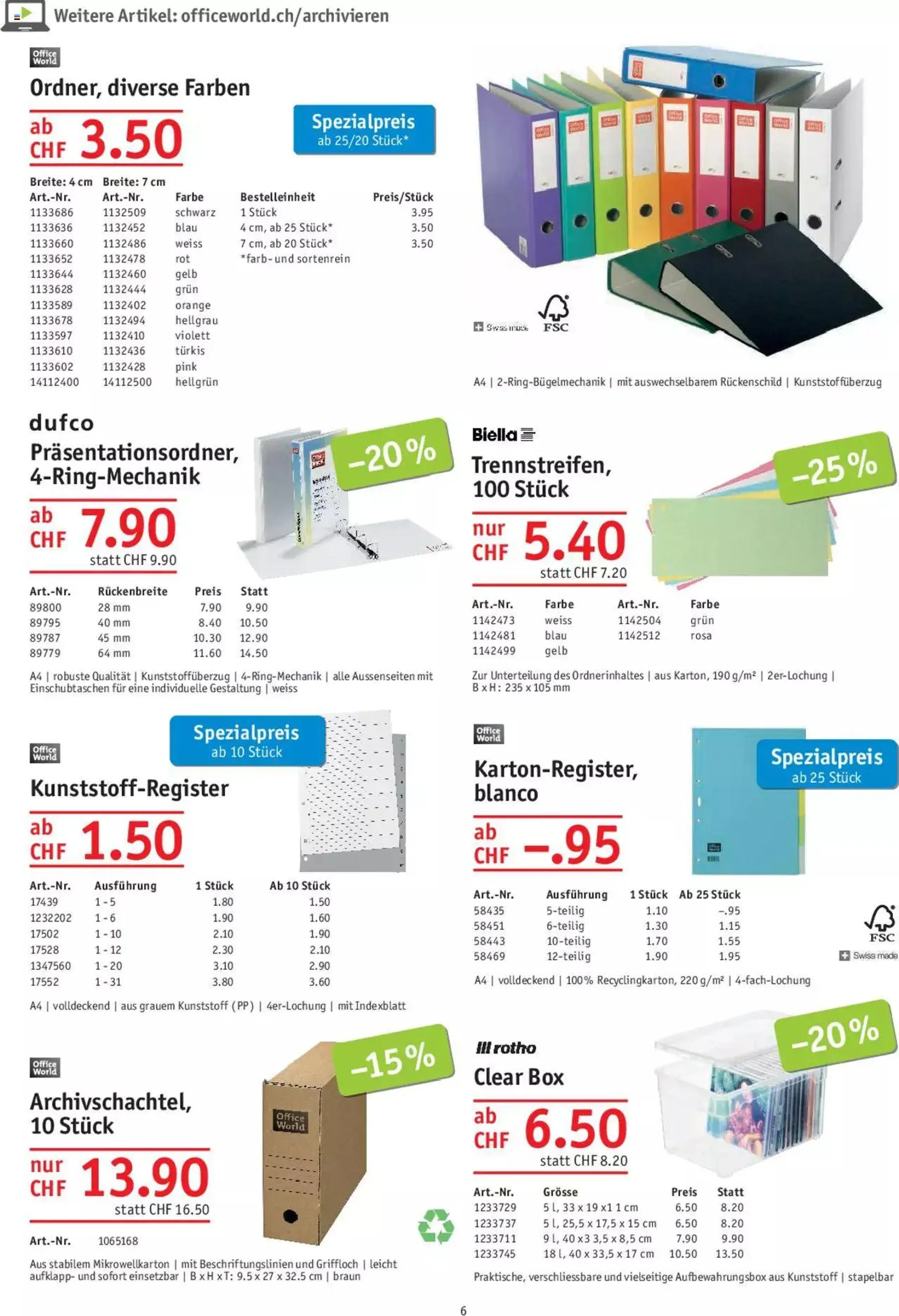 Office World Aktionen von 29. Juni bis 23. August 2023 - Prospekt seite  6