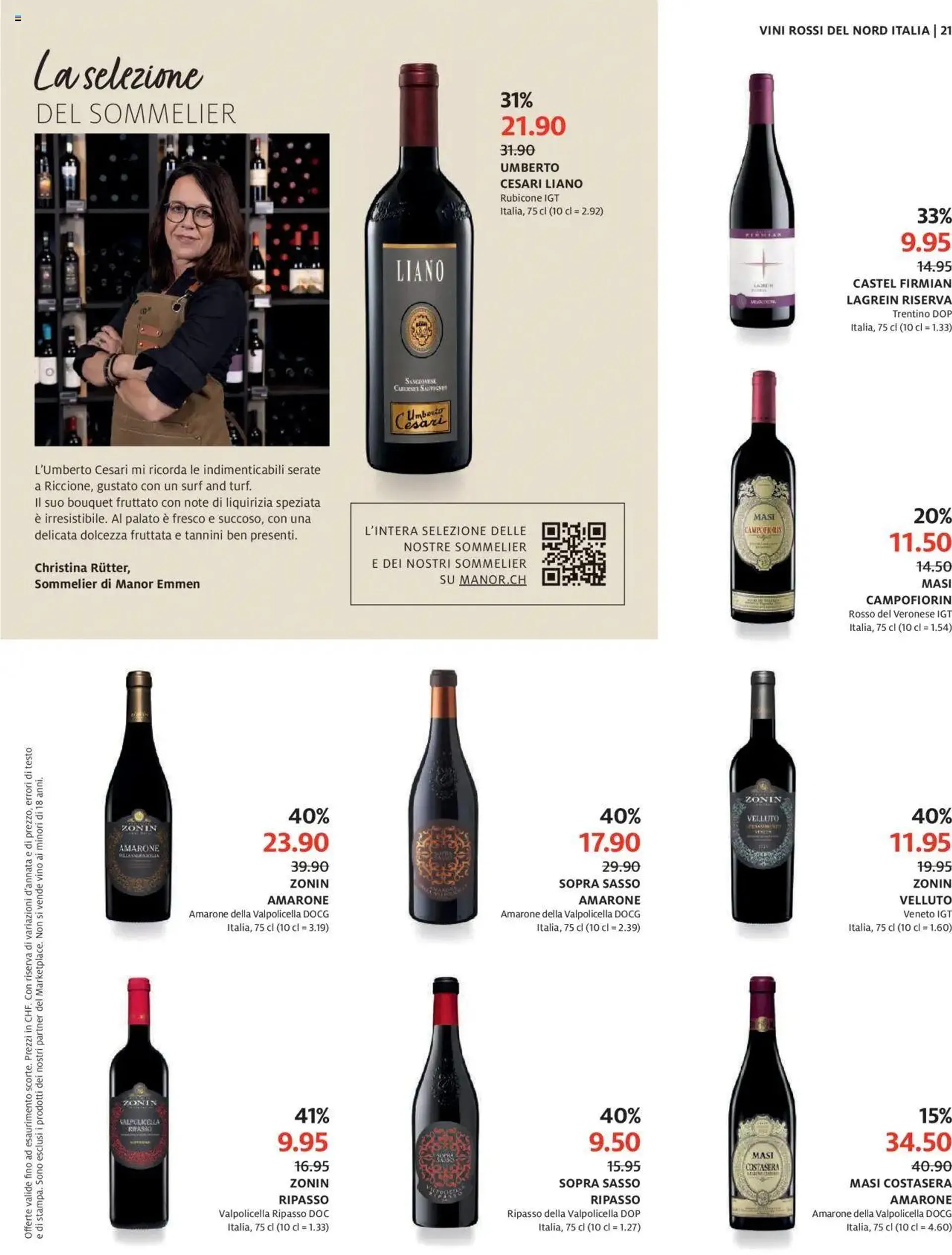 Manor Catalogo dei vini von 8. September bis 6. Oktober 2024 - Prospekt seite  21