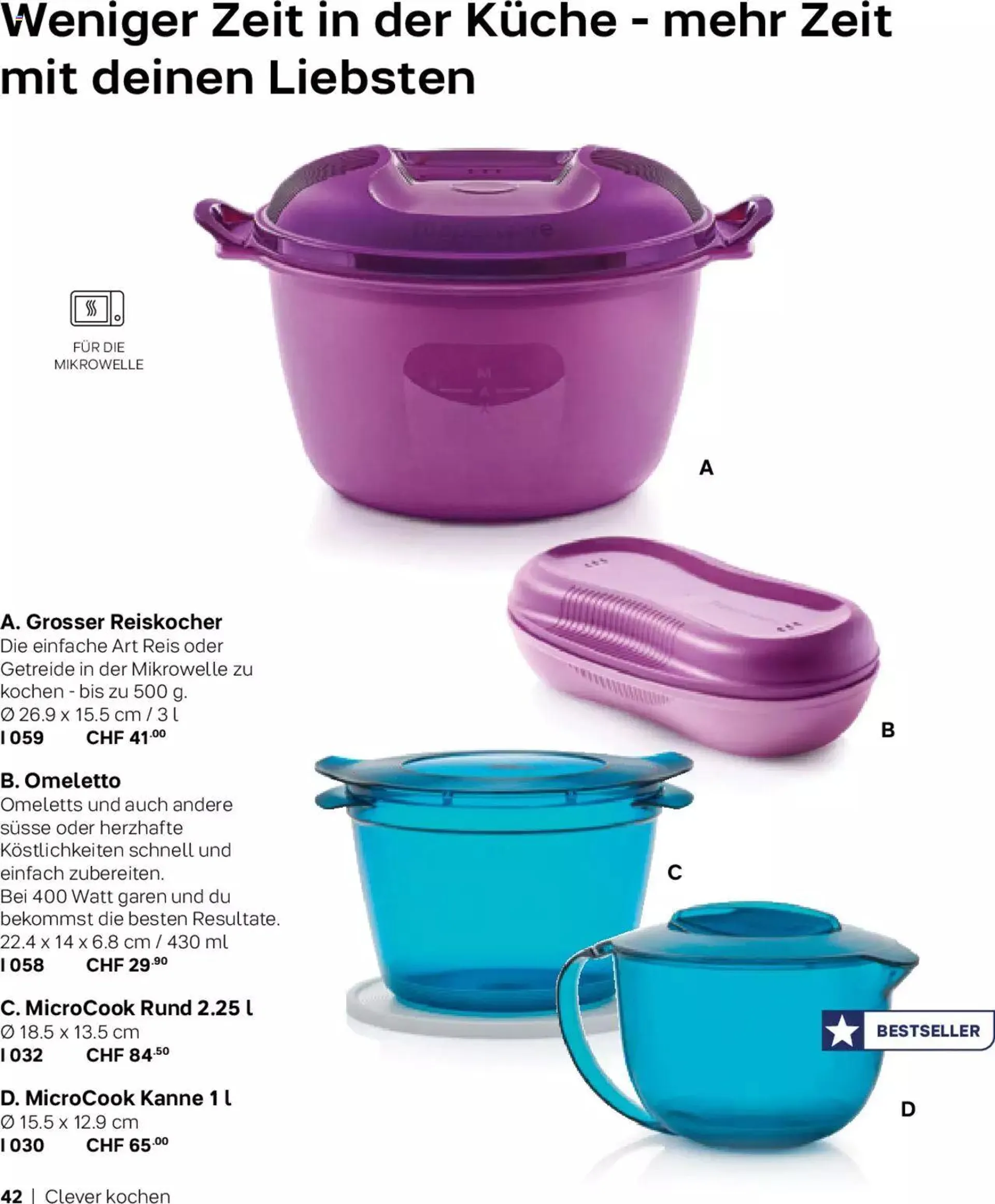 Tupperware Aktionen Herbst / Winter 2023 von 1. November bis 31. Dezember 2023 - Prospekt seite  42