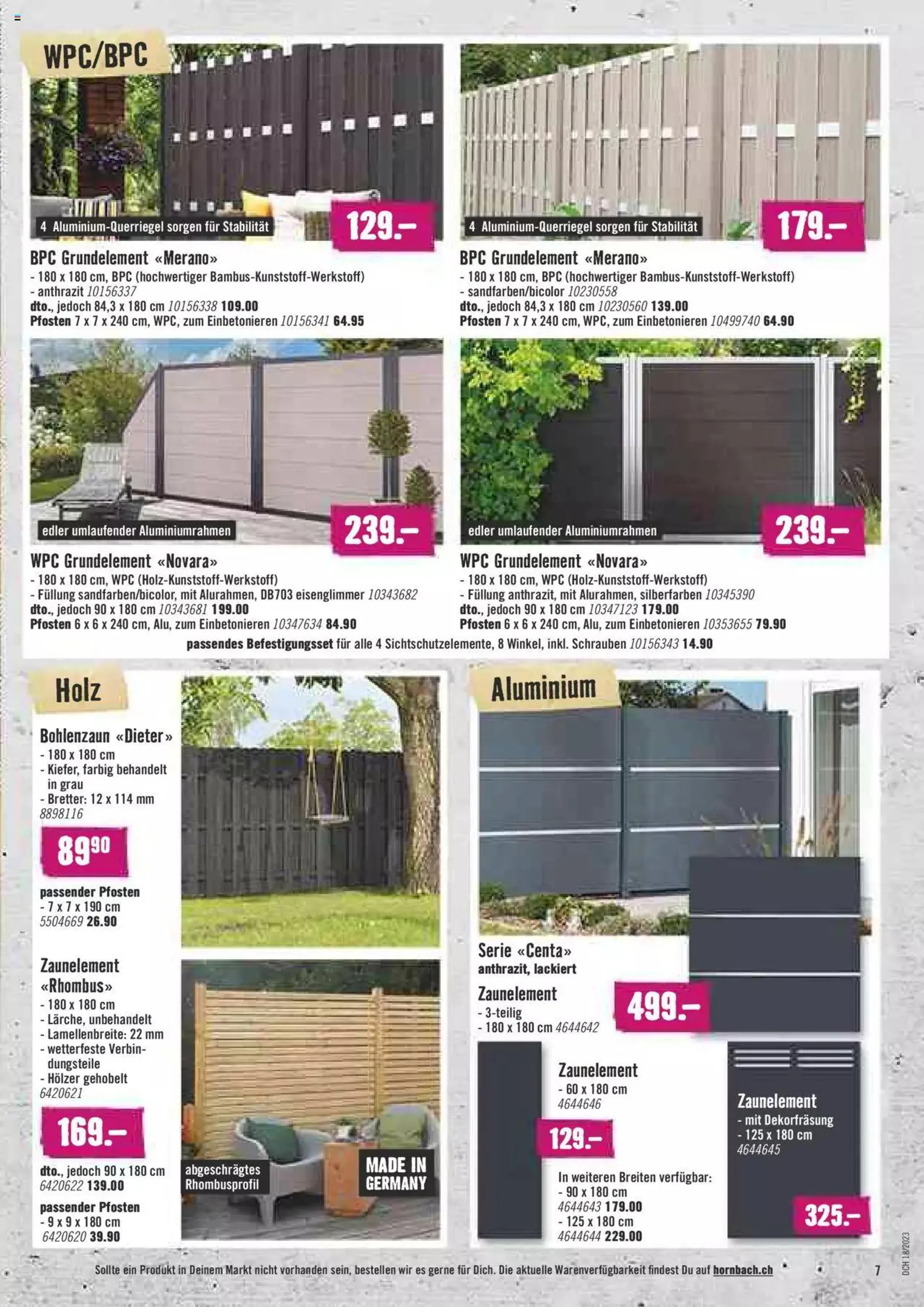 Hornbach Aktionen von 1. Mai bis 31. Dezember 2023 - Prospekt seite  7