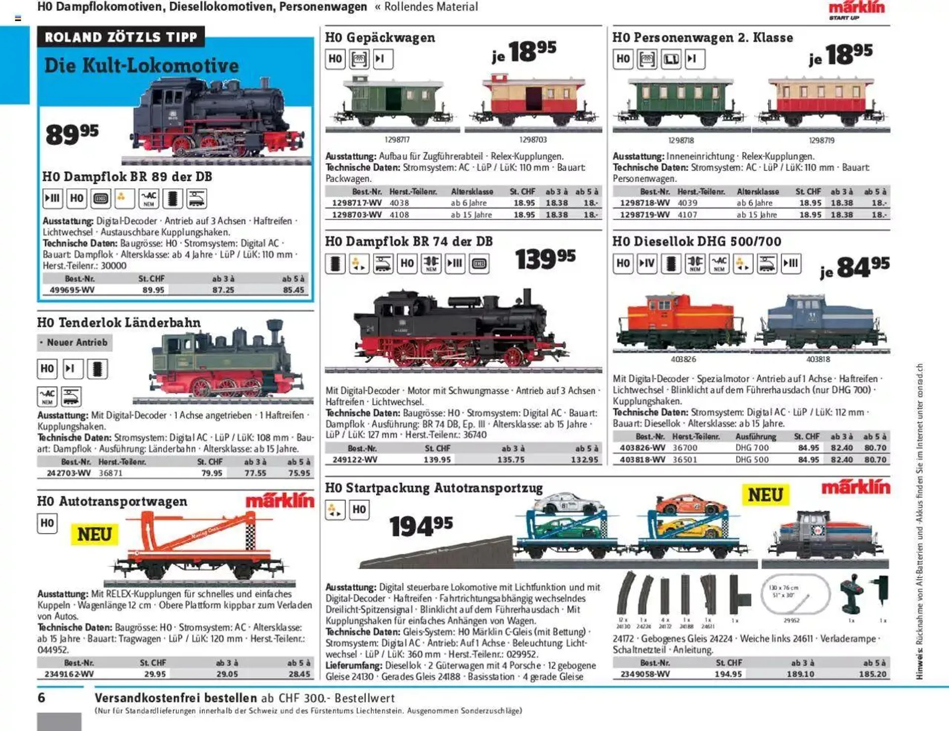 Conrad - Modellbahn 2021/22 von 1. Januar bis 31. Dezember 2023 - Prospekt seite  8