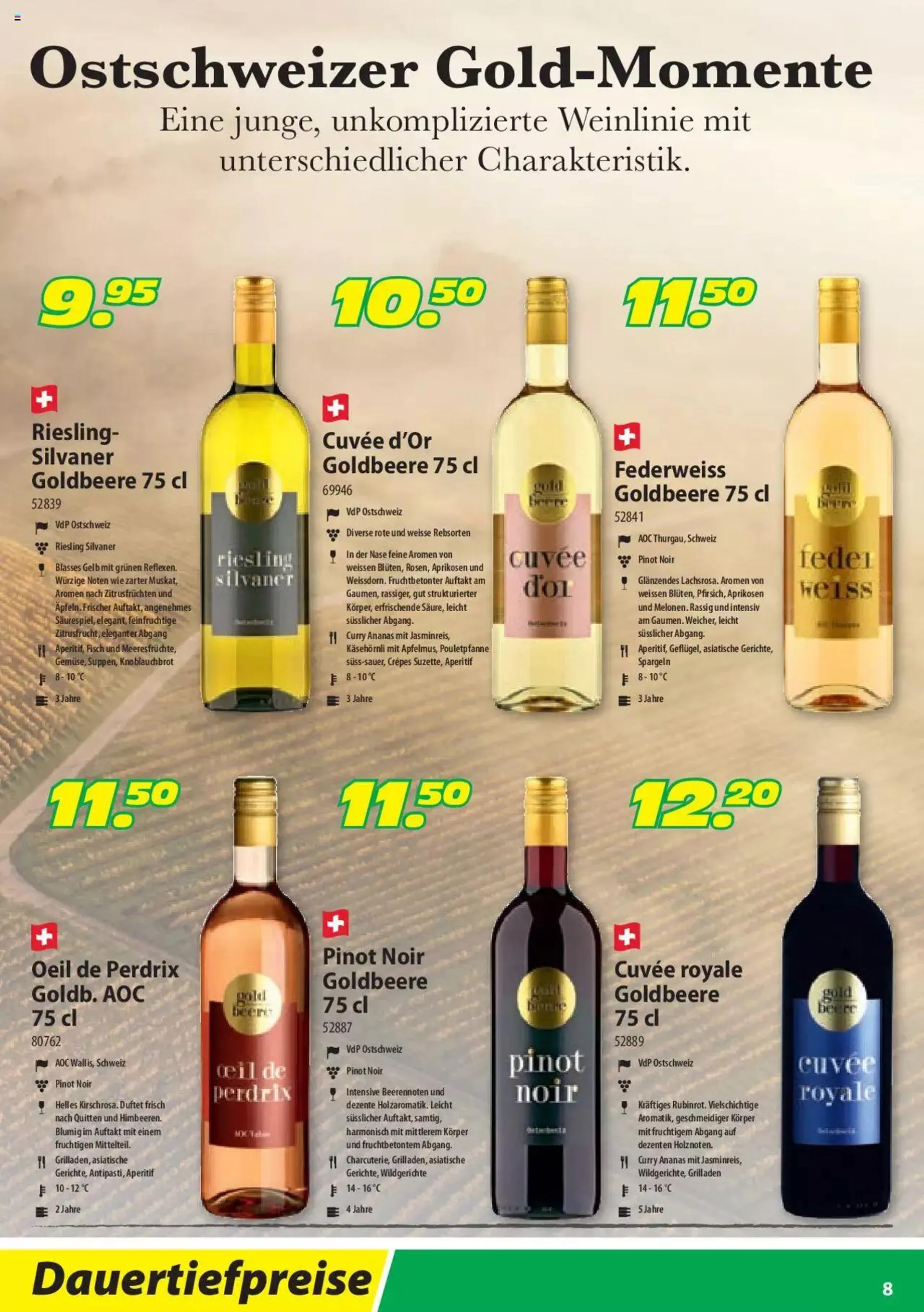 Landi Weinfestival von 21. März bis 31. Dezember 2023 - Prospekt seite  8