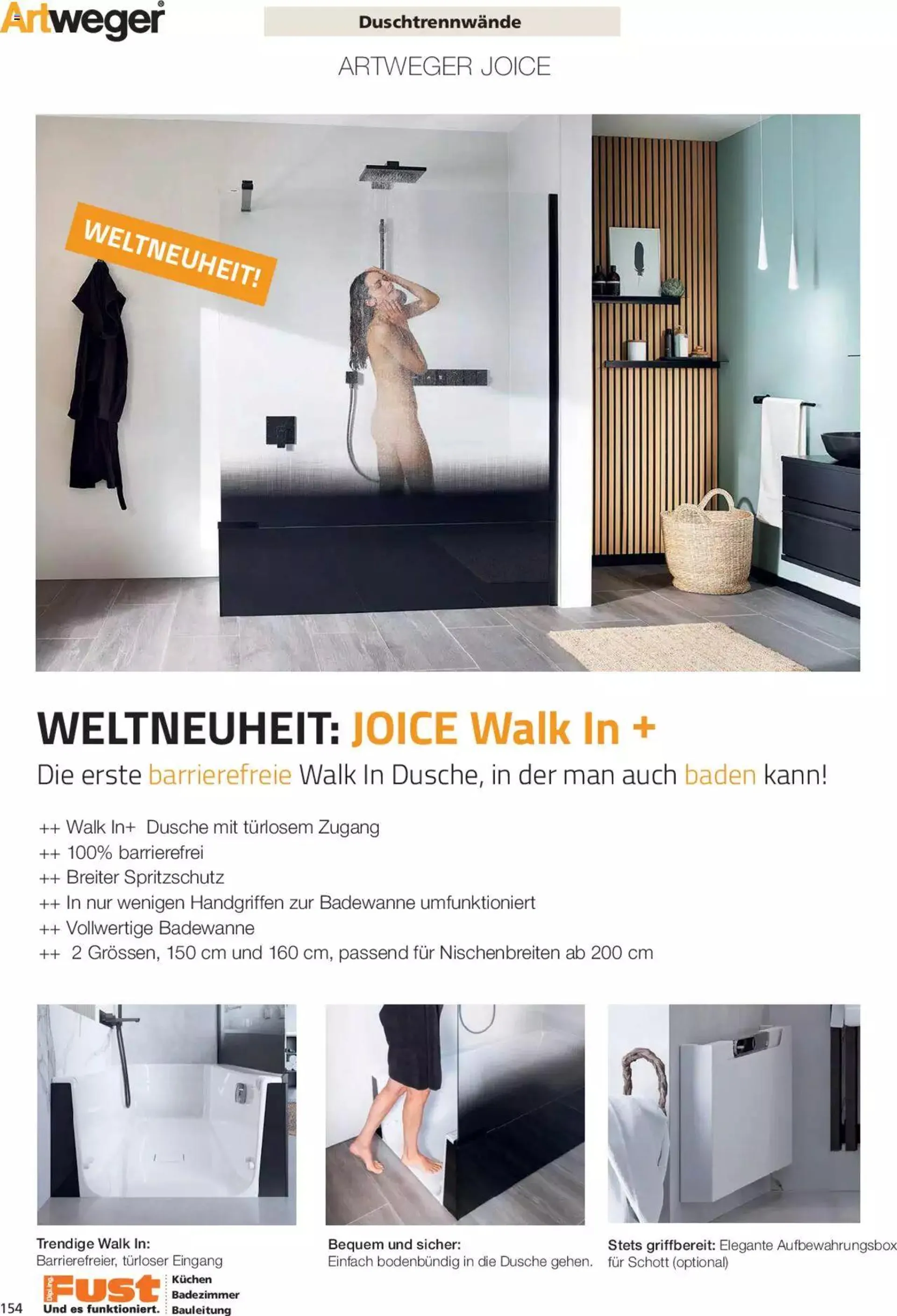 Fust Aktionen Badezimmermagazin von 17. April bis 31. Dezember 2024 - Prospekt seite  154
