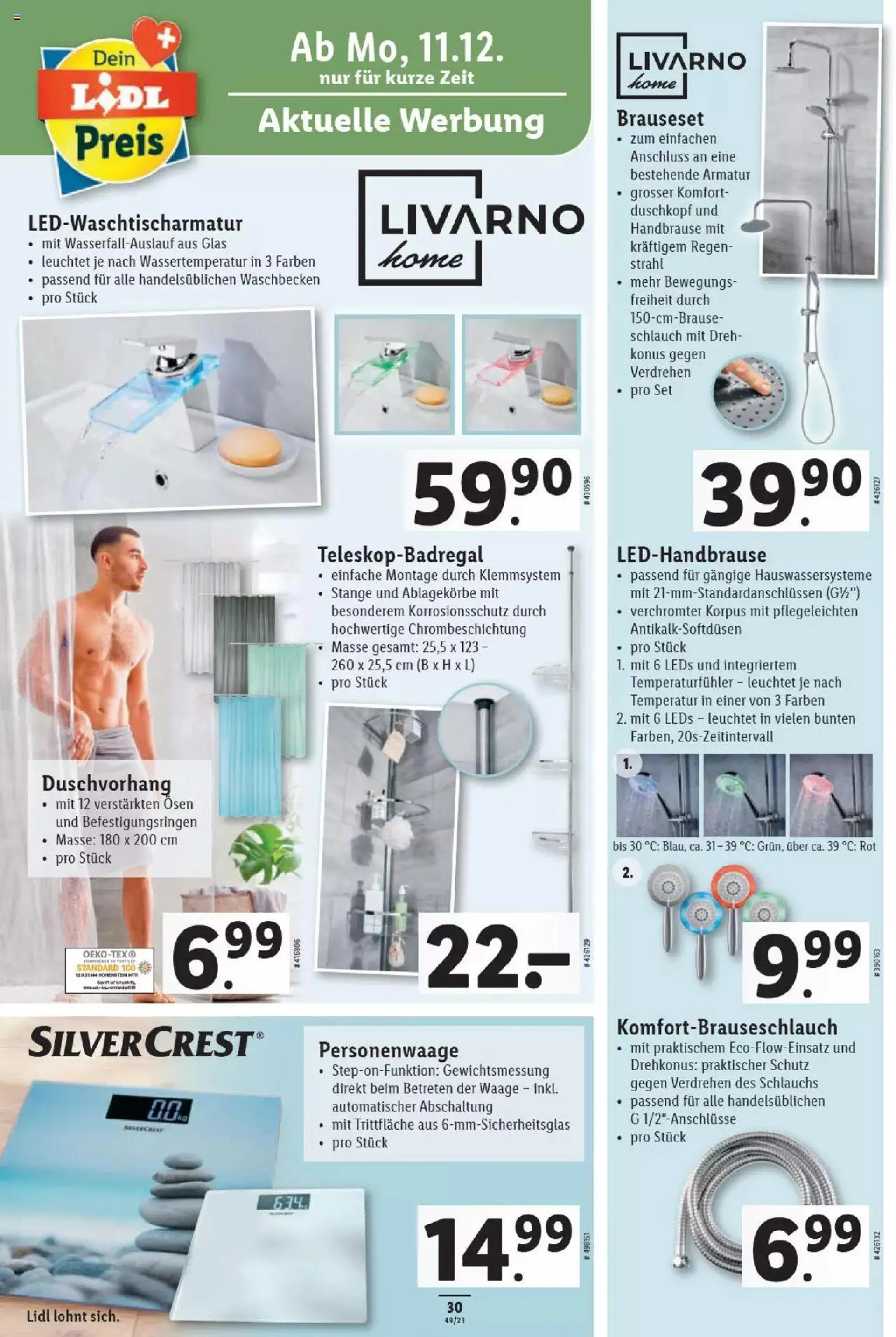 Lidl Aktionen von 7. Dezember bis 13. Dezember 2023 - Prospekt seite  30
