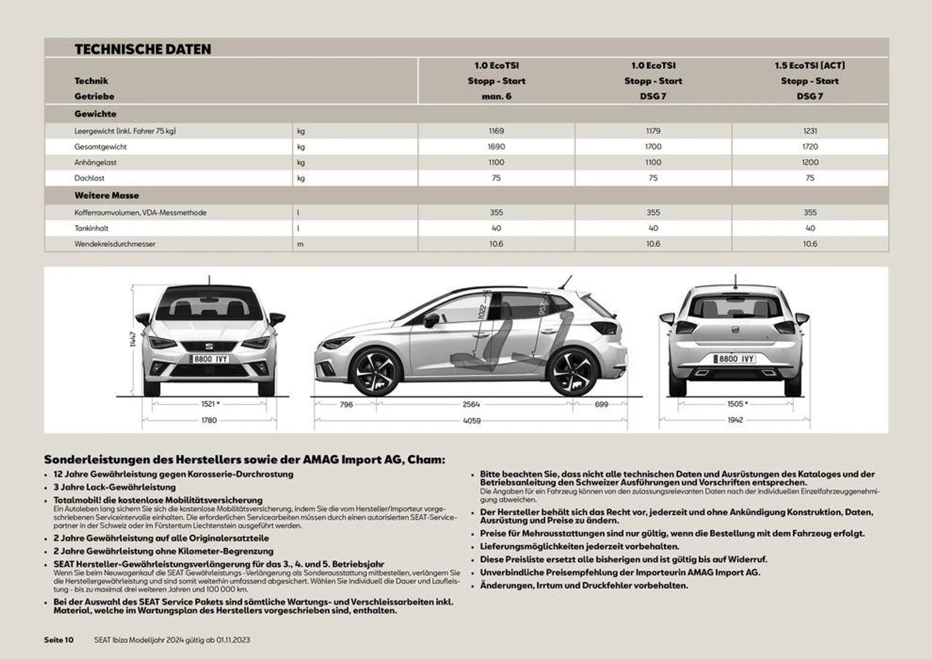 SEAT Ibiza 2024 von 13. November bis 31. Dezember 2024 - Prospekt seite  10