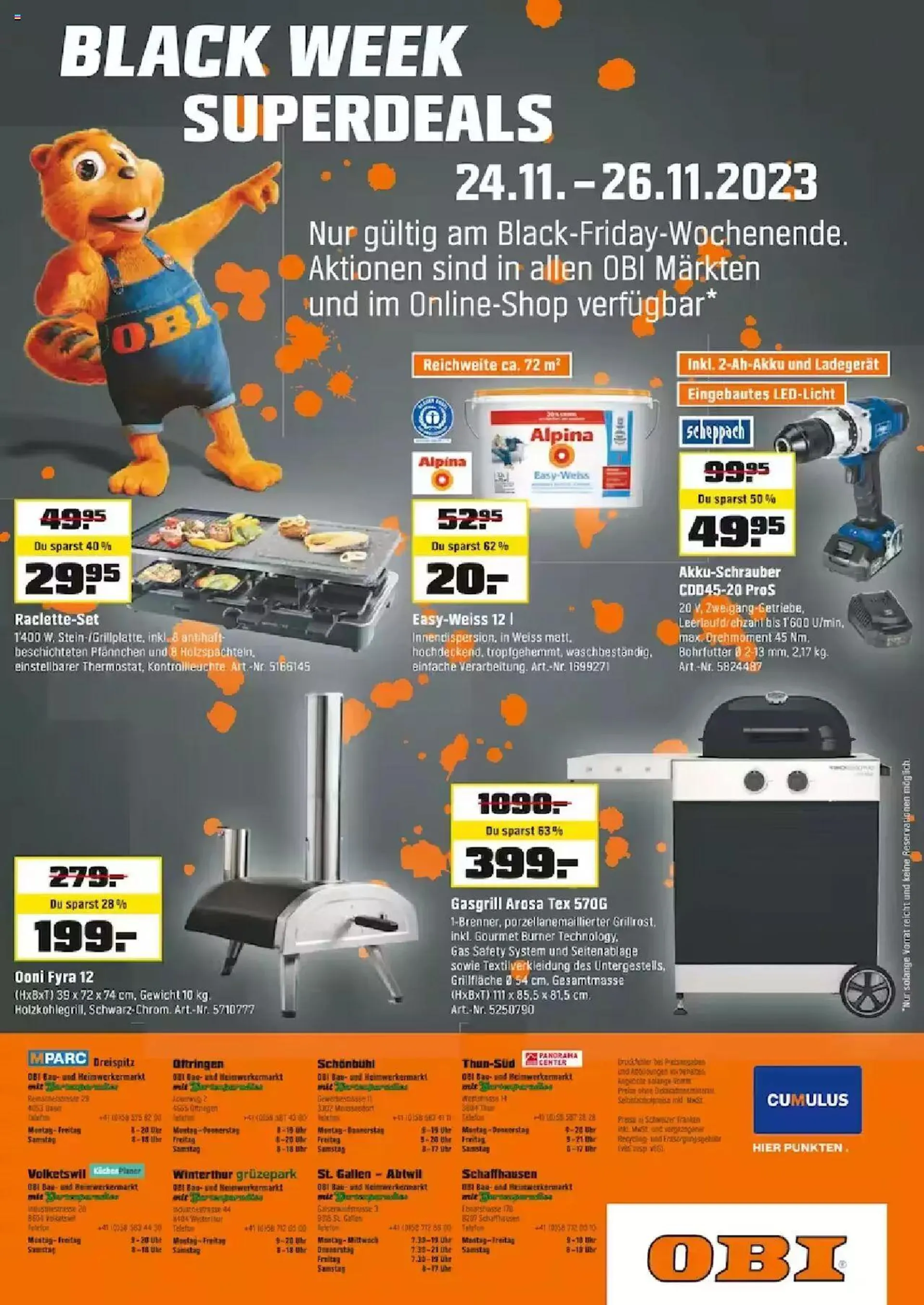 OBI Black Weeks von 13. November bis 25. November 2023 - Prospekt seite  16