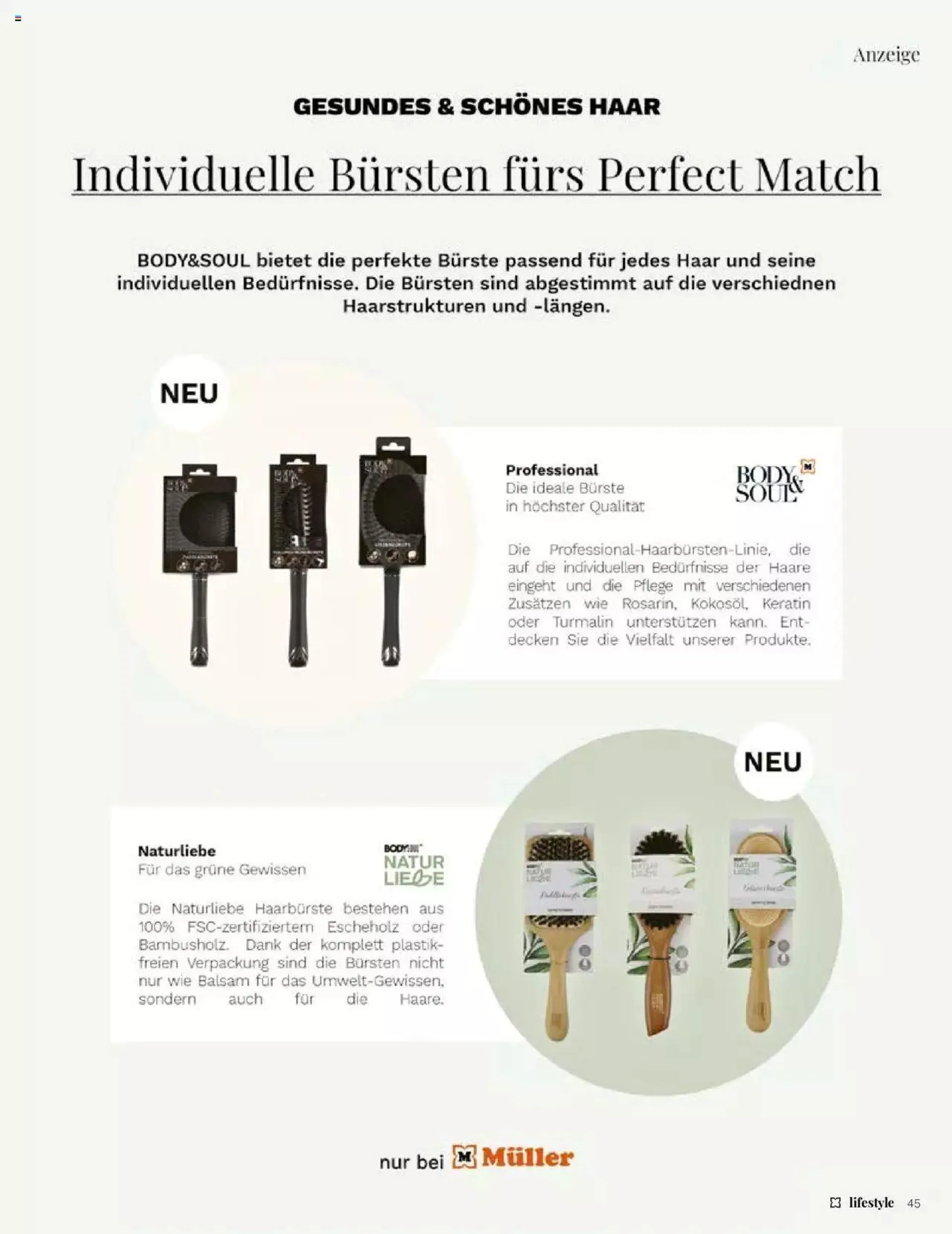 Müller Aktionen von 1. März bis 30. April 2024 - Prospekt seite  45