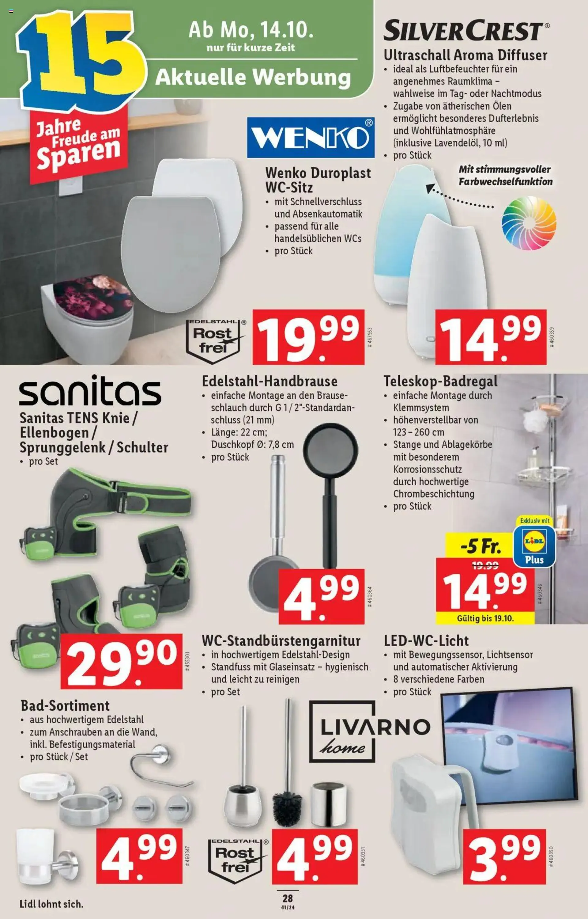 Lidl Aktionen von 10. Oktober bis 16. Oktober 2024 - Prospekt seite  28