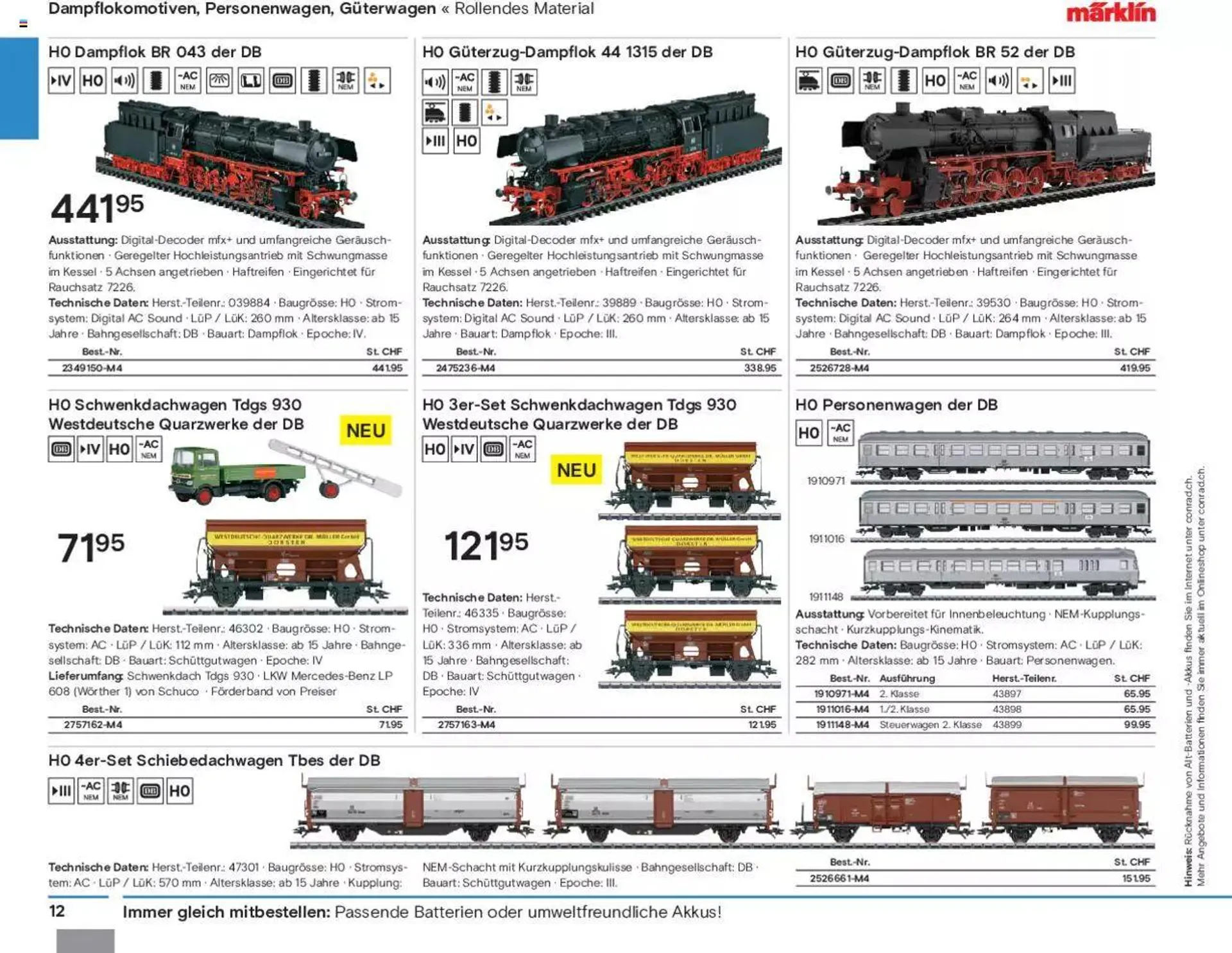 Conrad Modellbahn Katalog 2023/24 von 5. September bis 31. Dezember 2023 - Prospekt seite  14