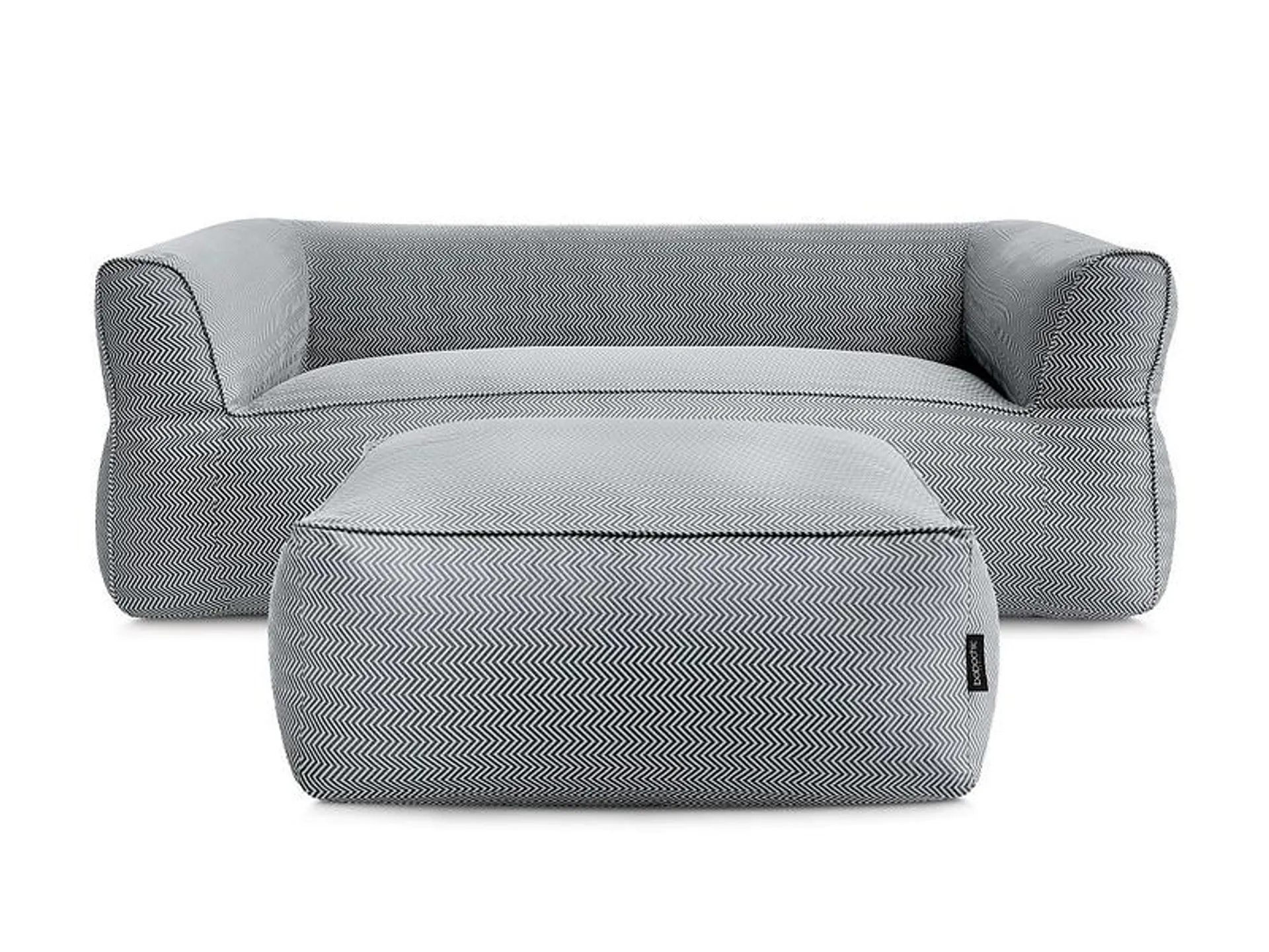 3er Gartensofa mit Hocker BOBOCHIC NOUR