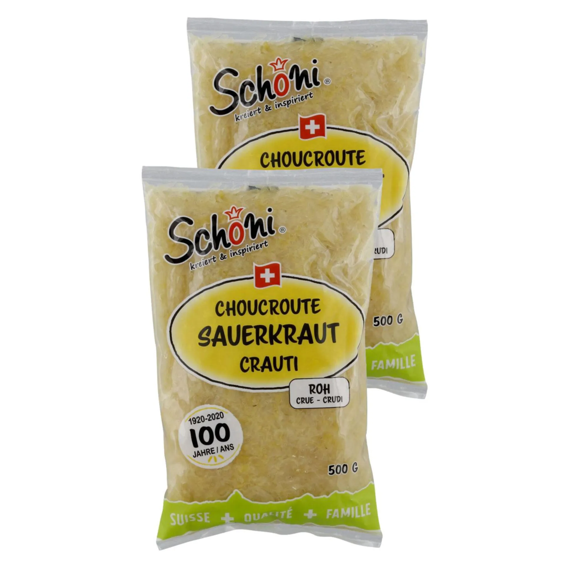 Schöni Sauerkraut roh 2x 500g