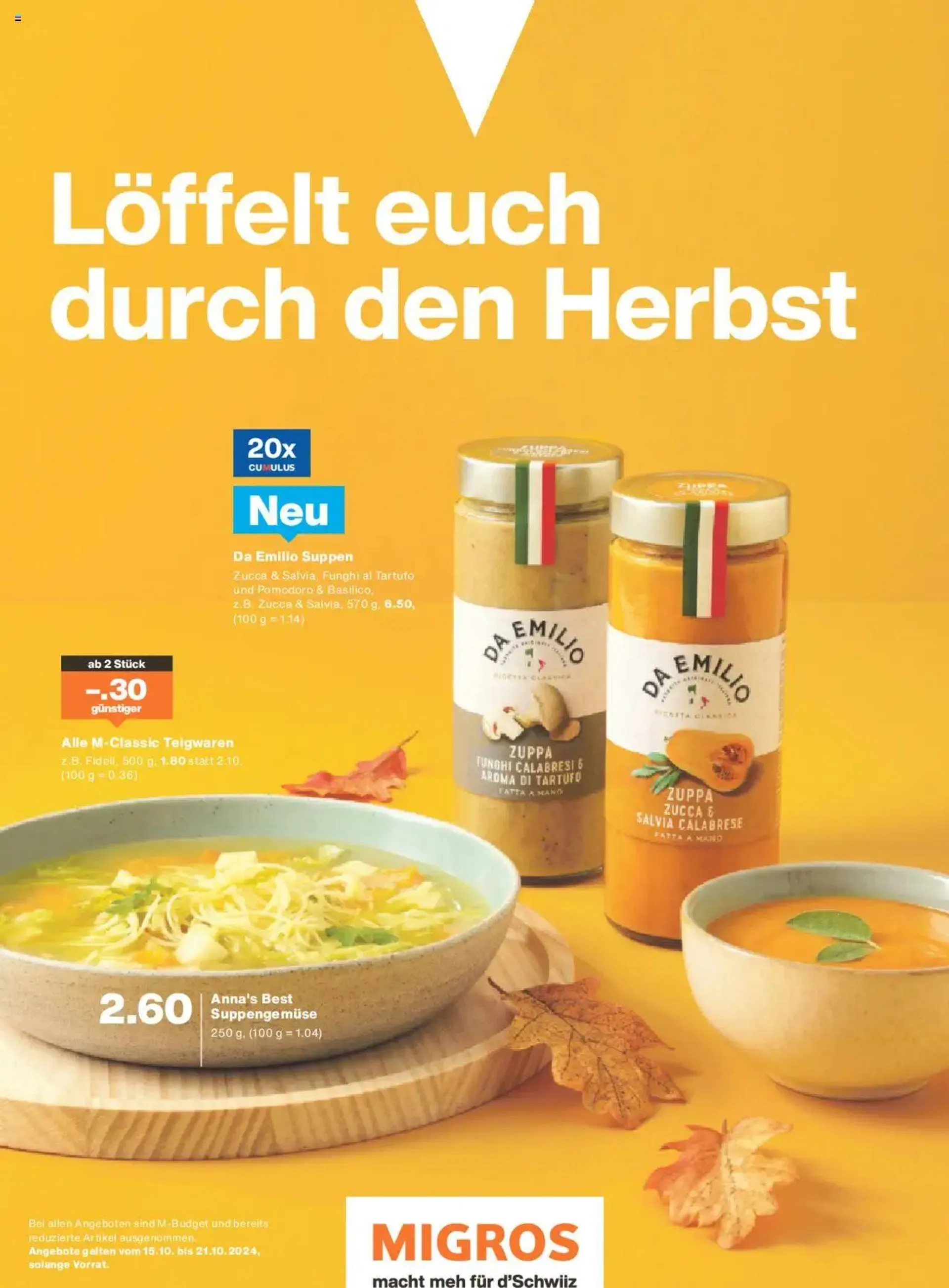 Migros - Magazin von 14. Oktober bis 20. Oktober 2024 - Prospekt seite  8