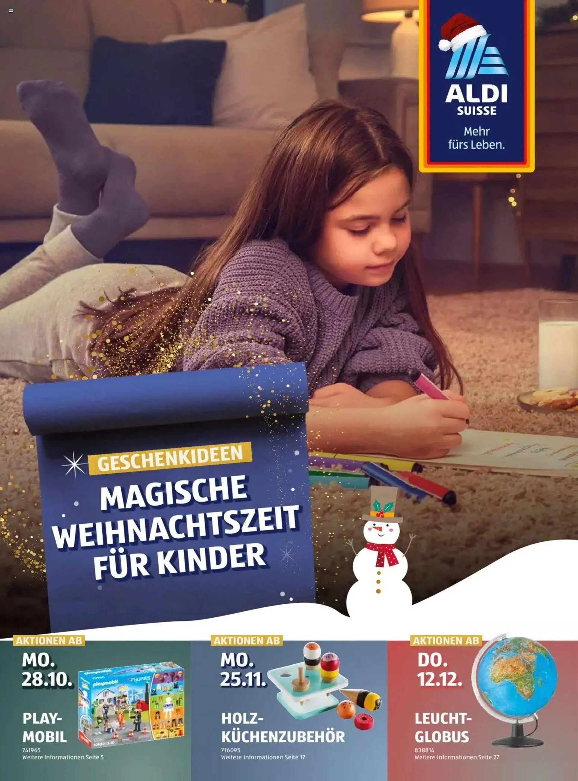 Aldi Aktionen Magische Geschenkideen von 28. Oktober bis 31. Dezember 2024 - Prospekt seite  1