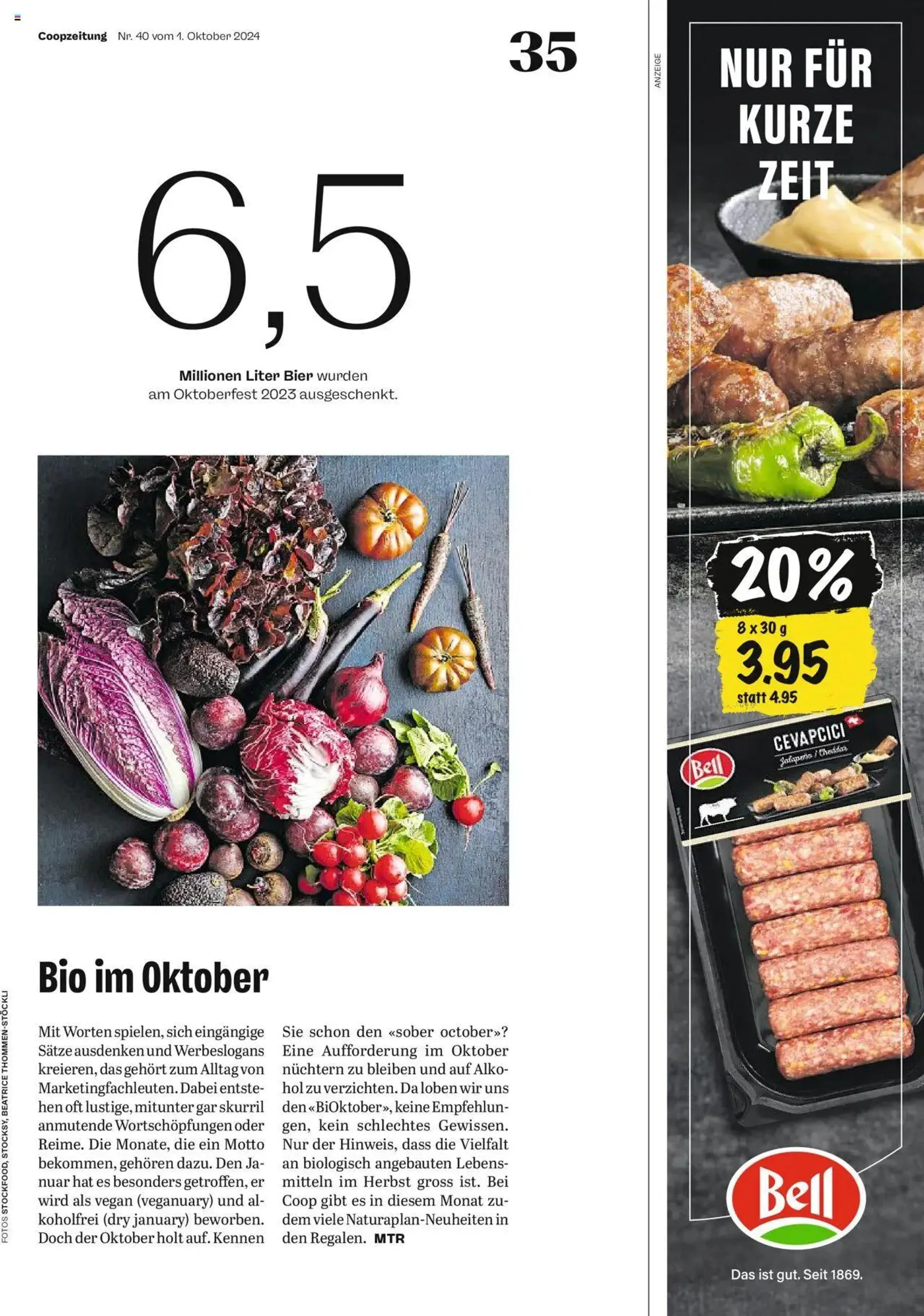 Coop - Magazin von 1. Oktober bis 7. Oktober 2024 - Prospekt seite  35