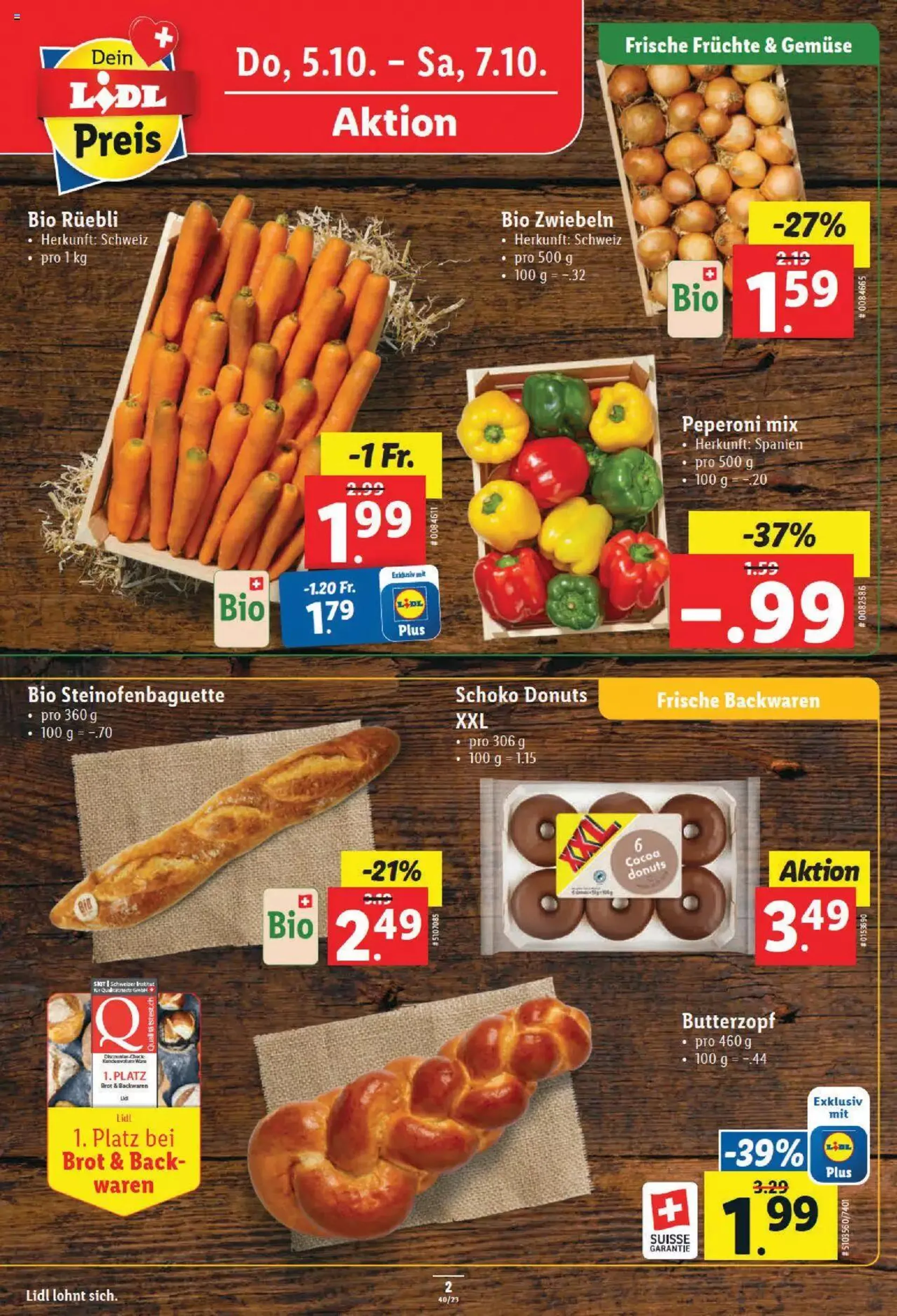 Lidl Aktionen von 5. Oktober bis 11. Oktober 2023 - Prospekt seite  2