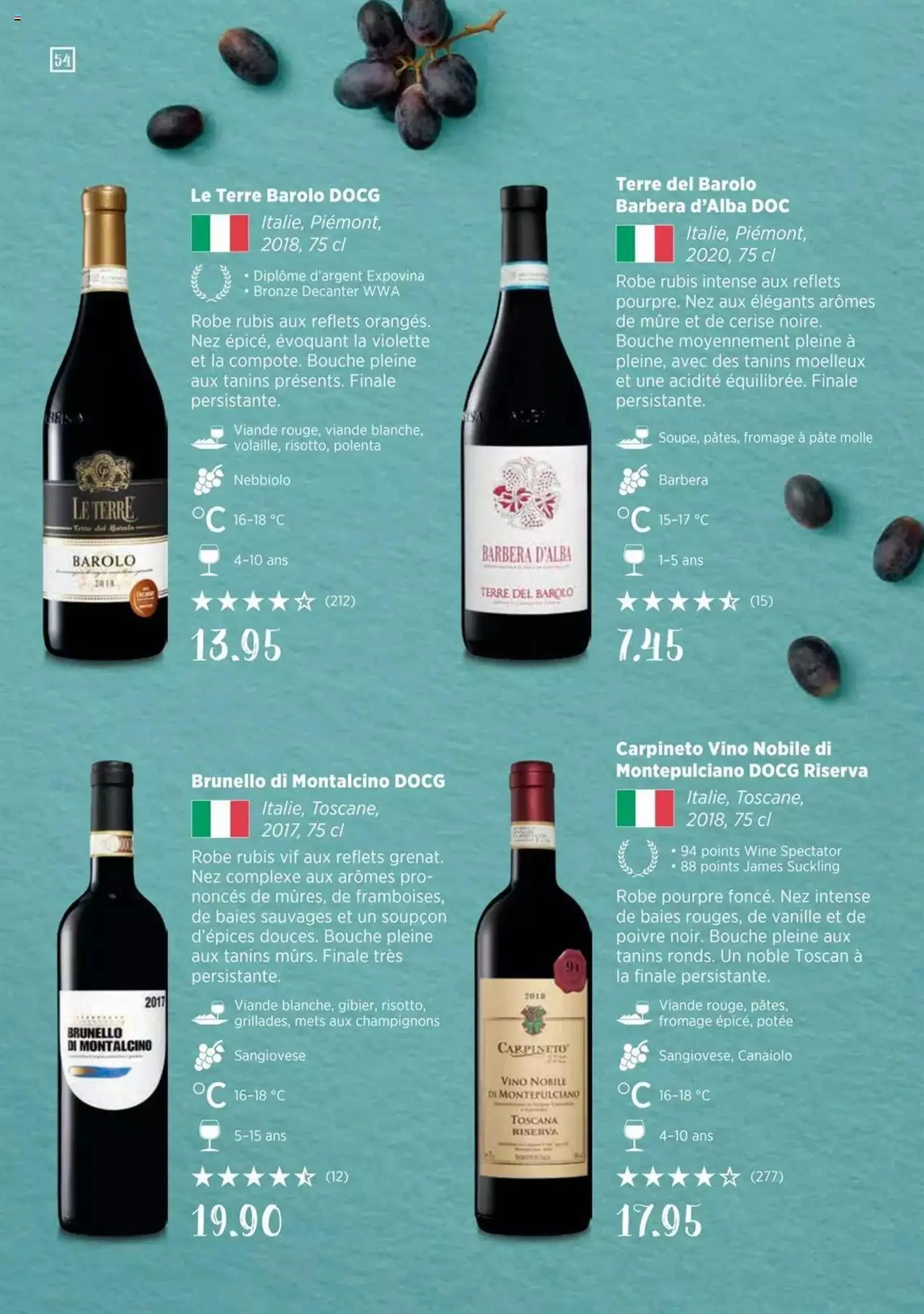 Denner Guide des vins 2023 /2024 FR von 11. September bis 31. Dezember 2023 - Prospekt seite  54