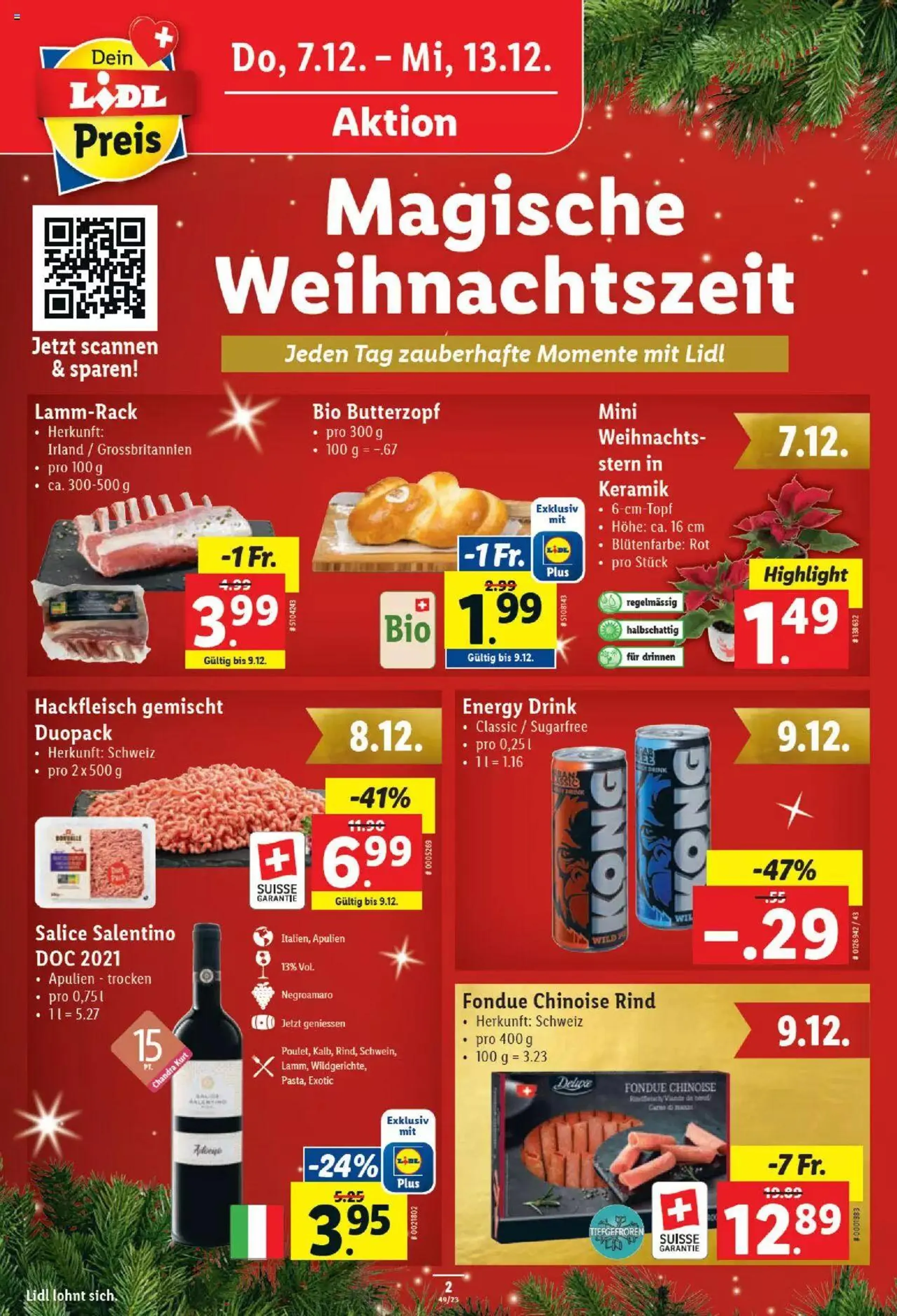 Lidl Aktionen von 7. Dezember bis 13. Dezember 2023 - Prospekt seite  2