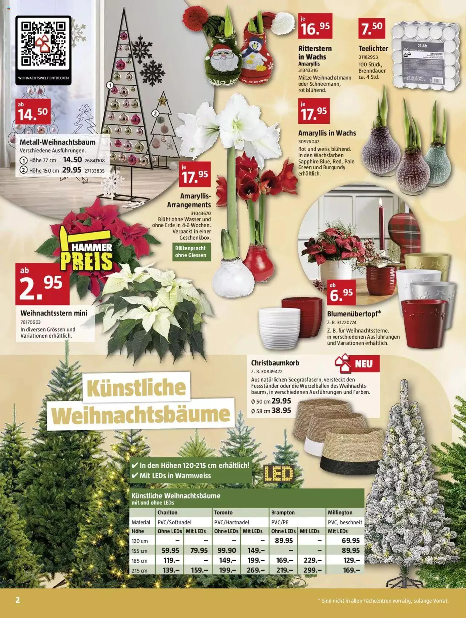 Bauhaus Aktionen von 27. November bis 31. Dezember 2023 - Prospekt seite  2