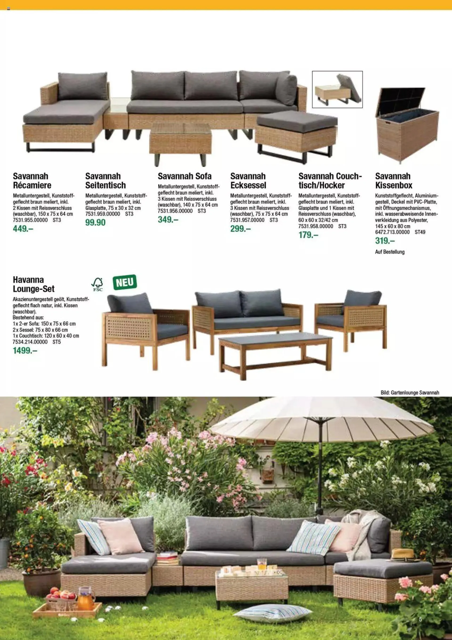 DO IT+GARDEN MIGROS - Gartenmoebel von 9. Februar bis 31. Dezember 2023 - Prospekt seite  5